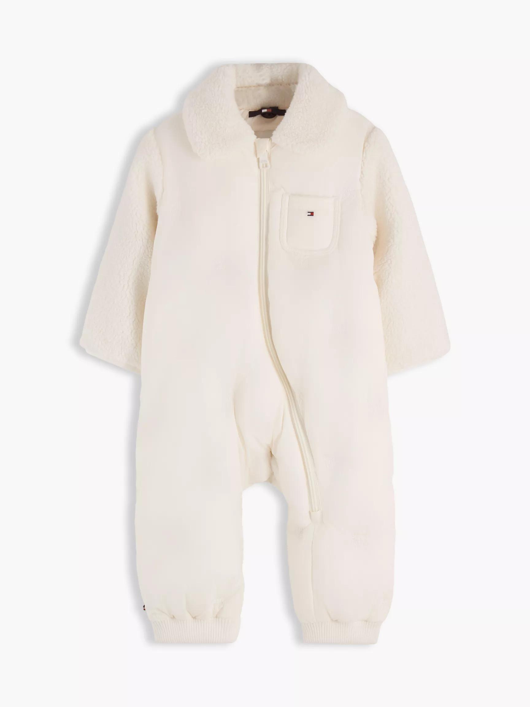 Babies' Mixed Media Fleece Snowsuit by TOMMY HILFIGER