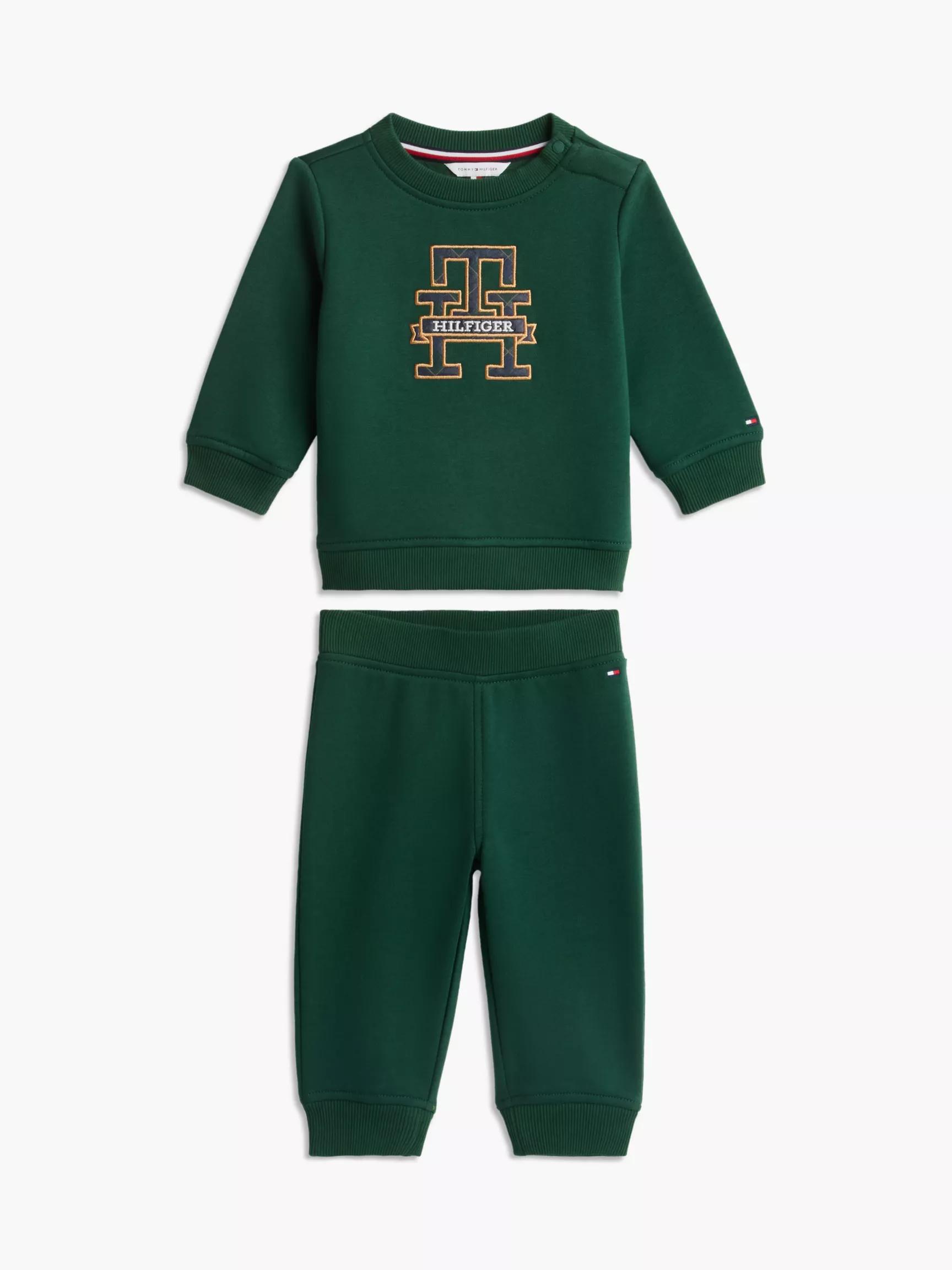 Babies' Monogram Sweatshirt & Pant Set by TOMMY HILFIGER