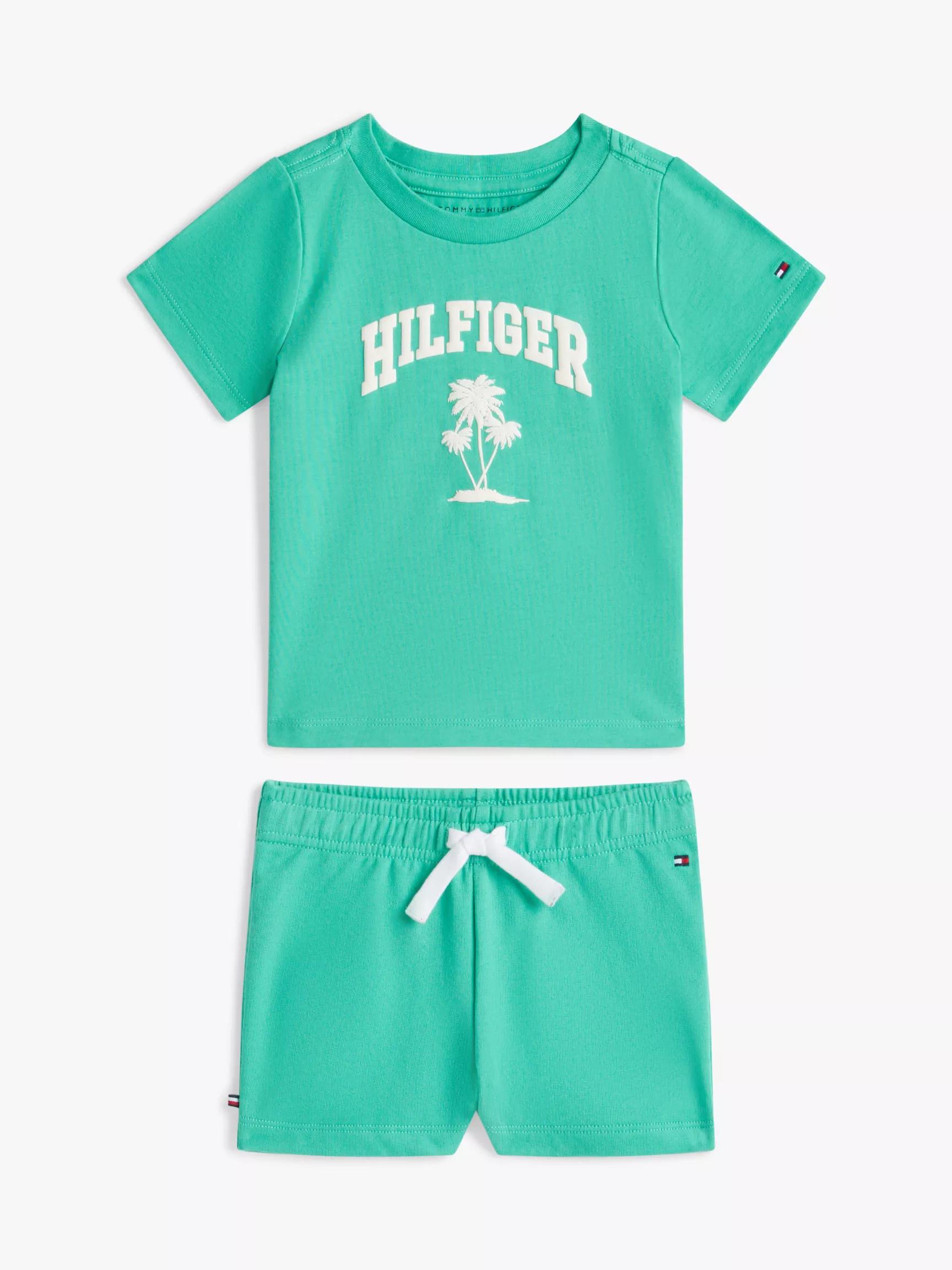 Babies' Palm Logo T-Shirt & Short Set by TOMMY HILFIGER