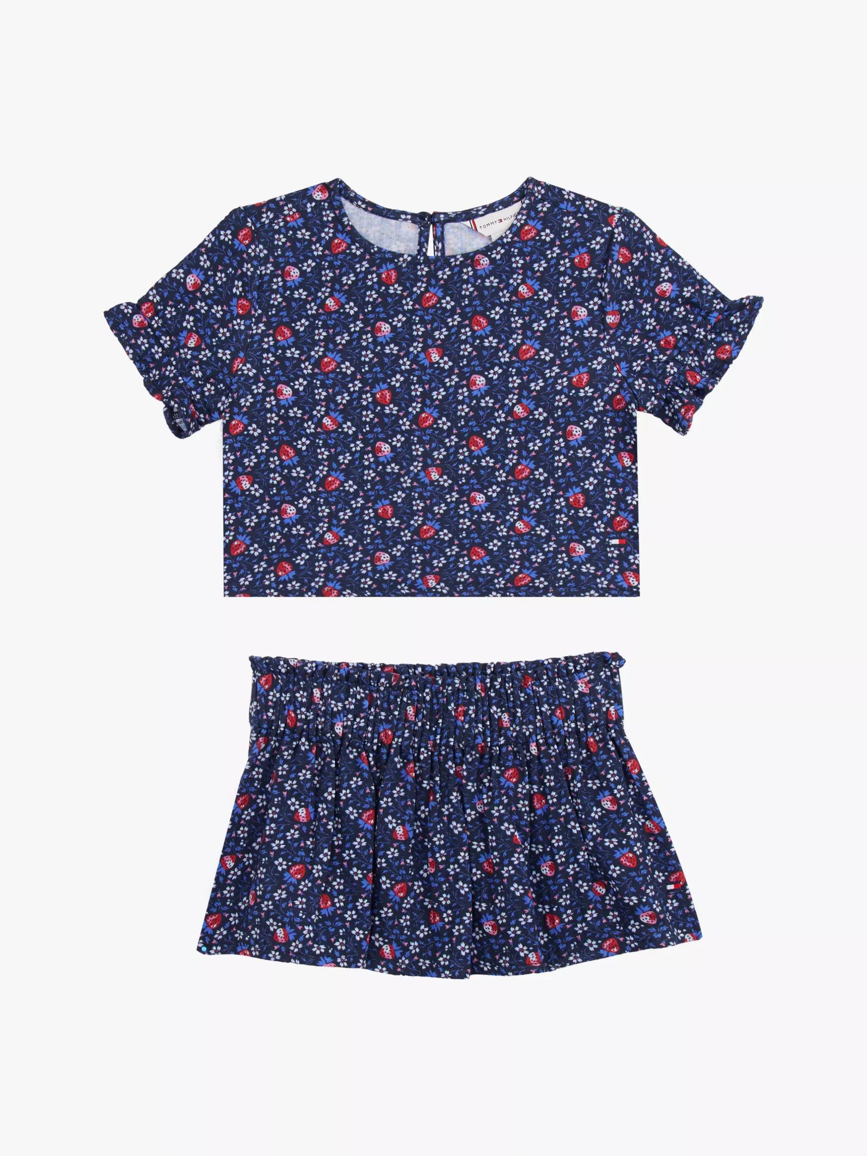 Babies' Strawberry Top & Skirt Set by TOMMY HILFIGER