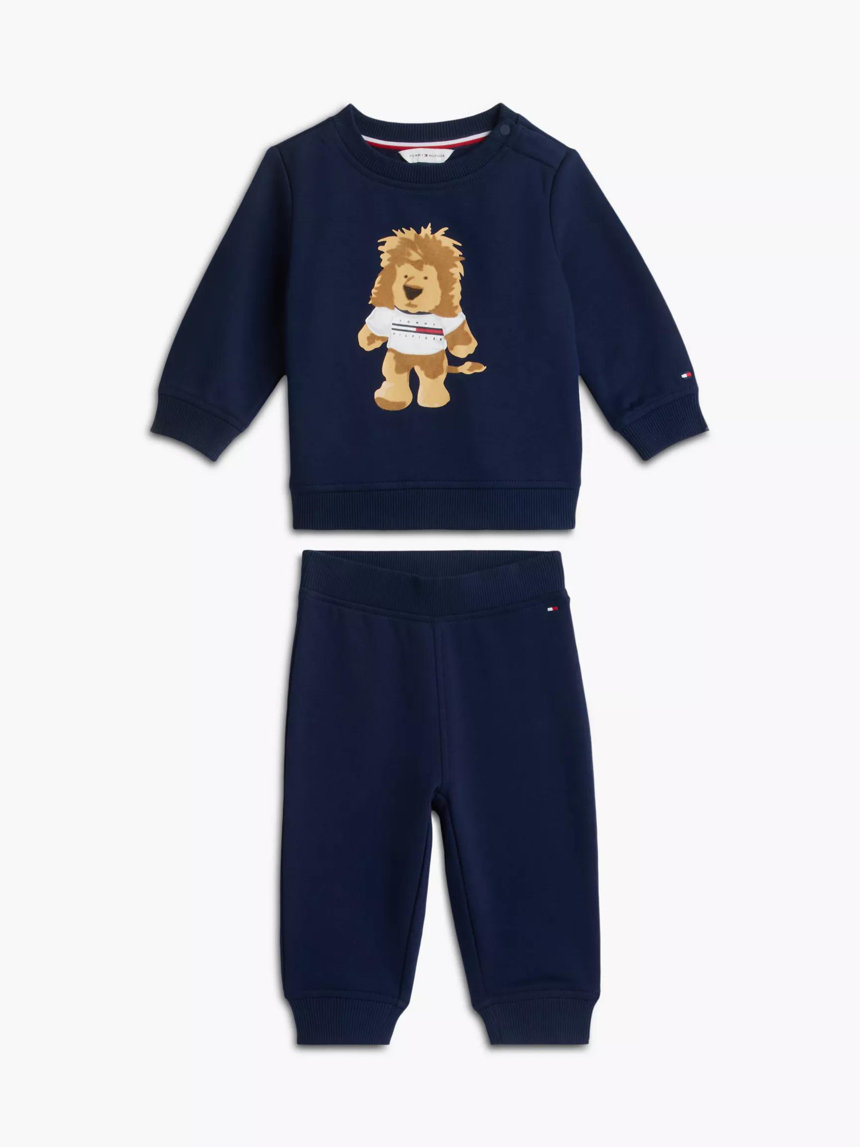 Babies' Tommy Lion Sweatshirt & Pant Set by TOMMY HILFIGER