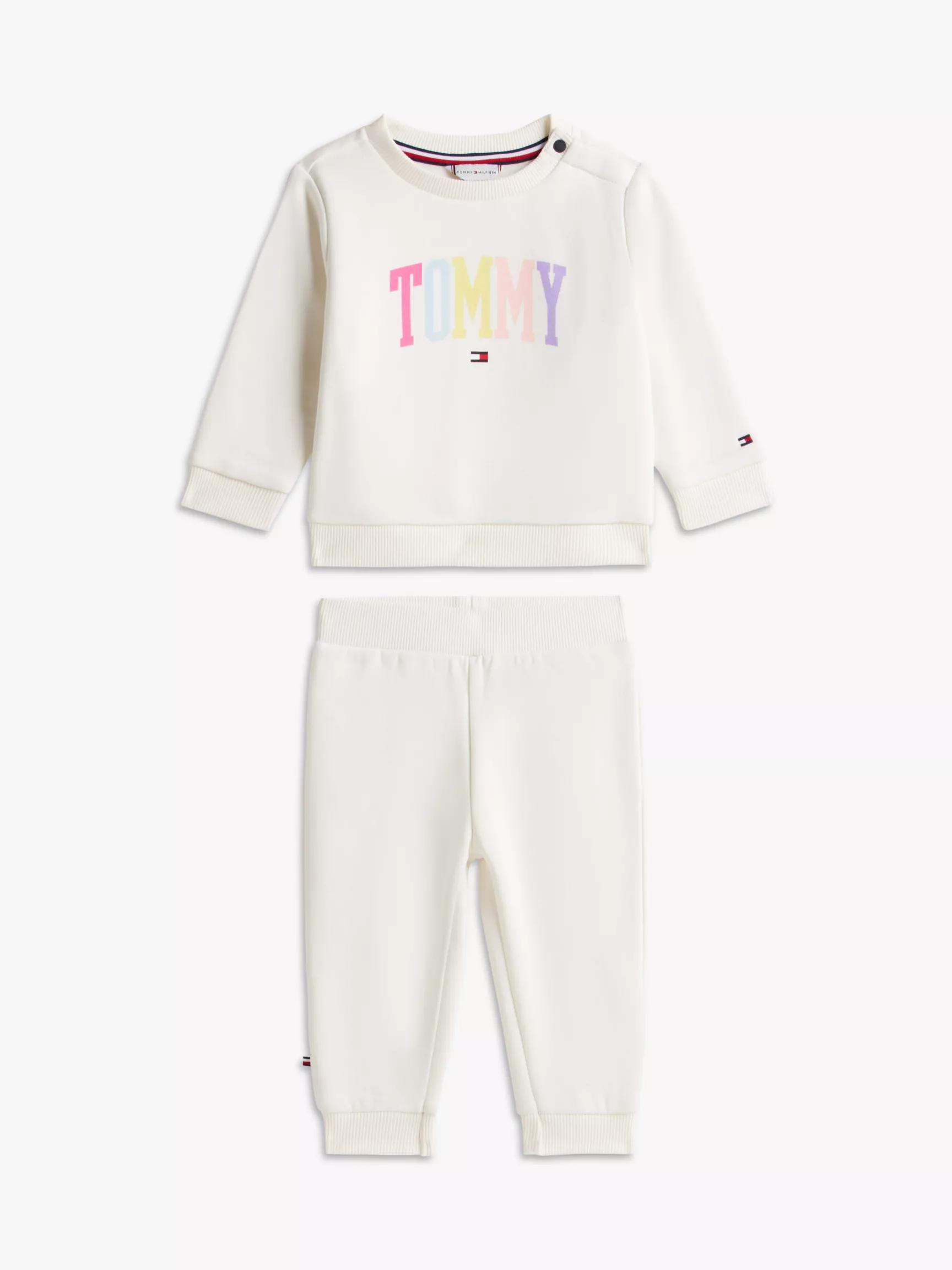 Babies' Tommy Logo Sweatshirt & Pant Set by TOMMY HILFIGER