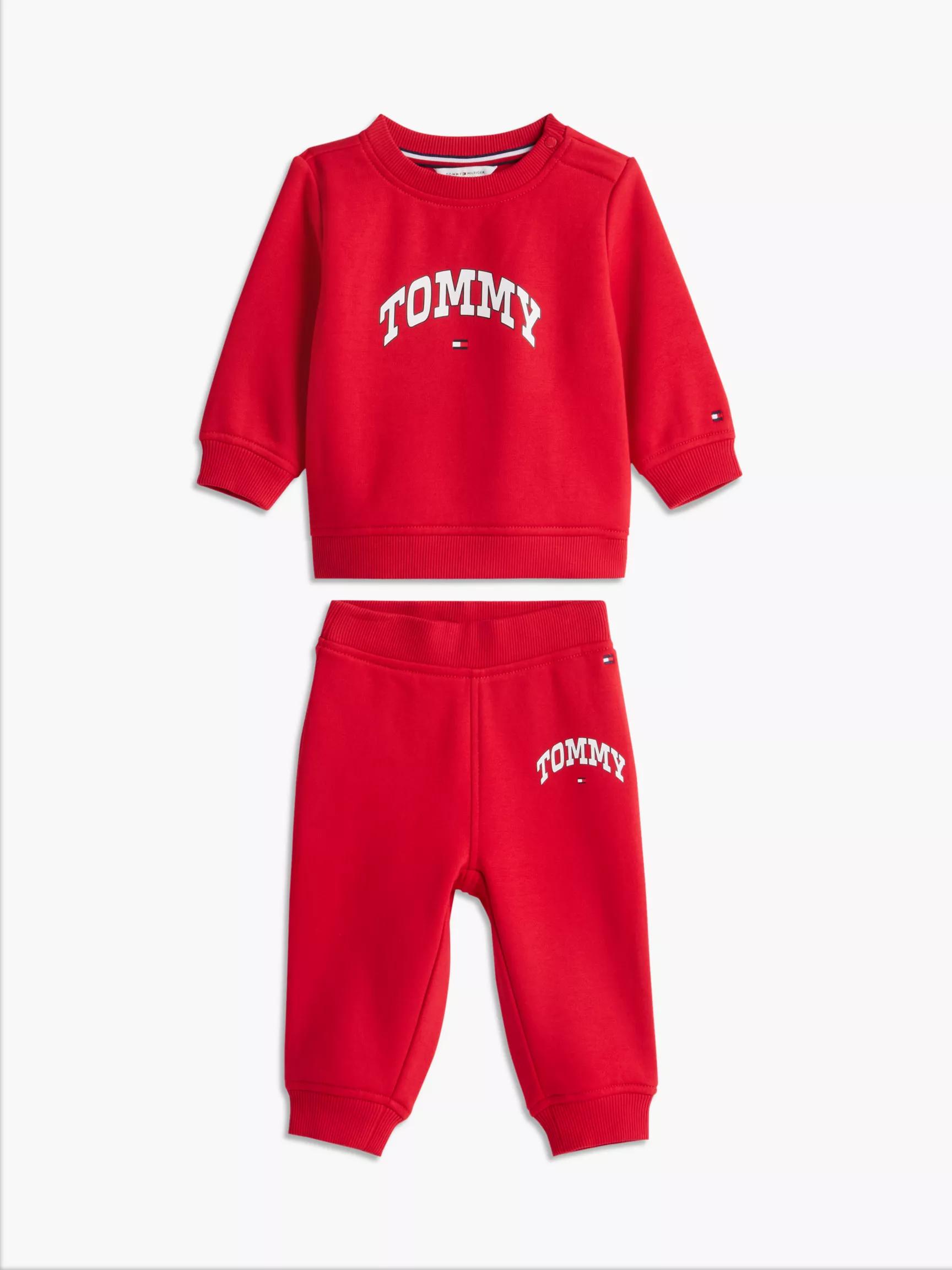 Babies' Varsity Logo Sweatshirt & Pant Set by TOMMY HILFIGER