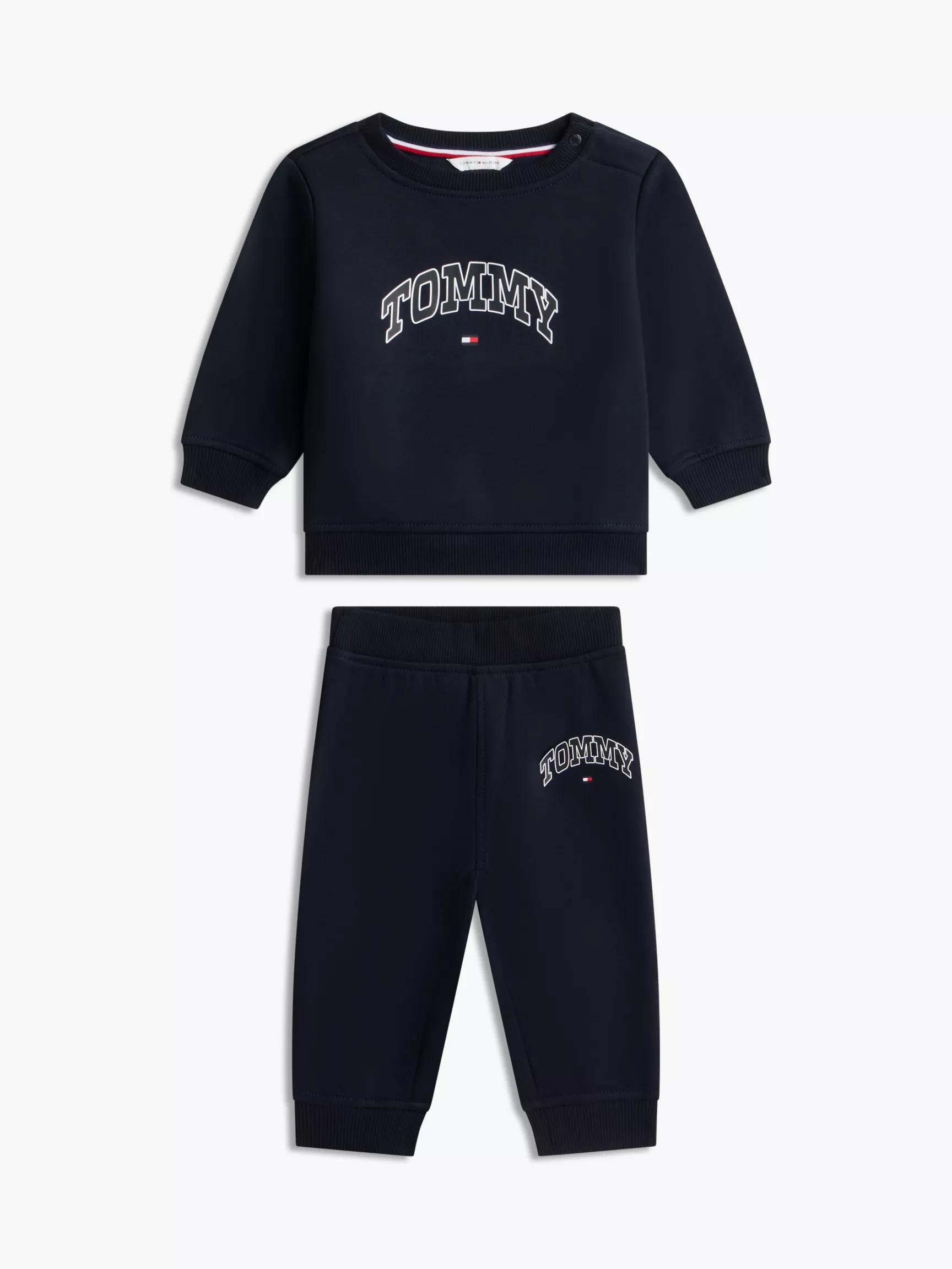 Babies' Varsity Logo Sweatshirt & Pant Set by TOMMY HILFIGER