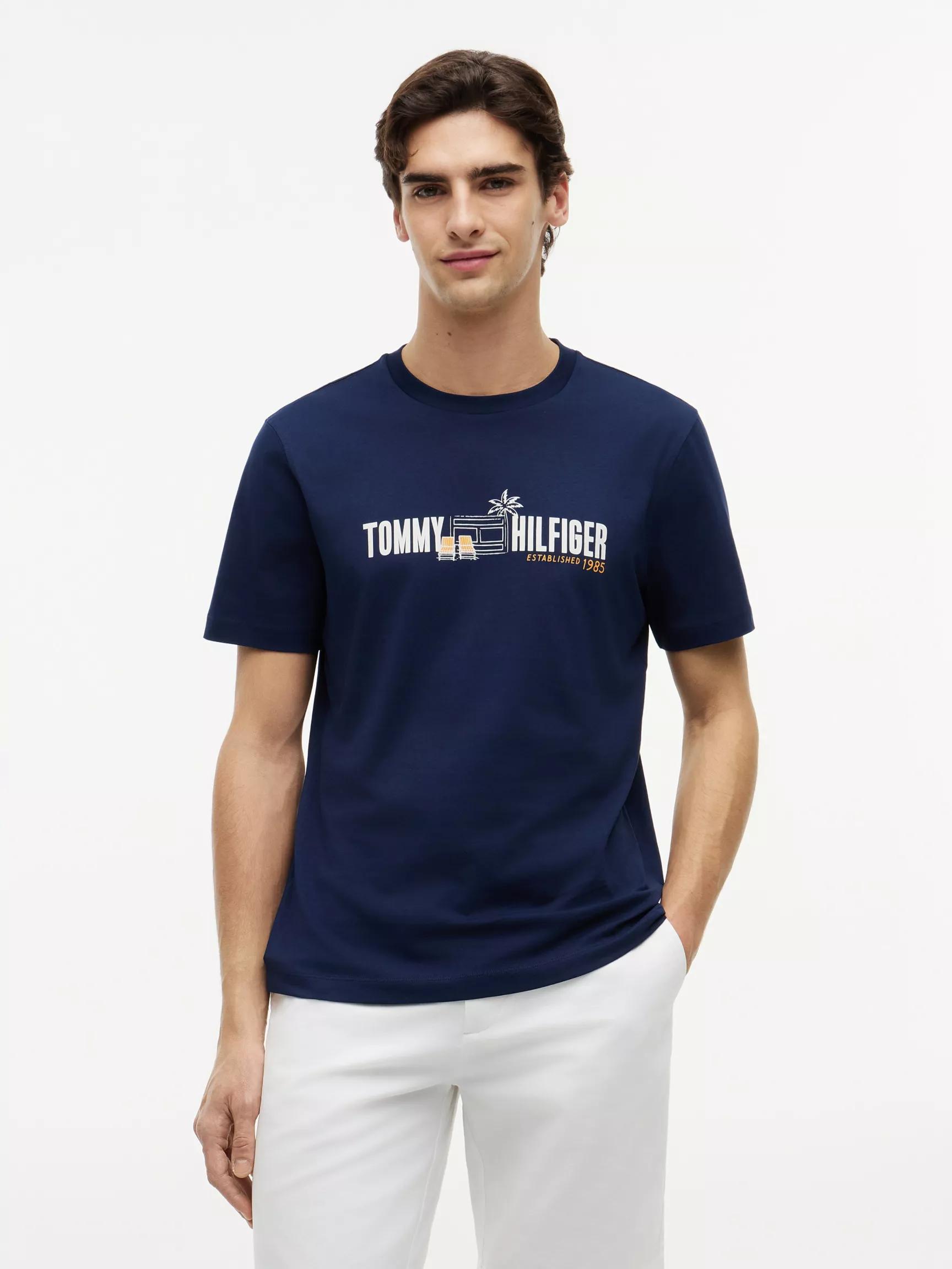 Cabana Flag Logo T-Shirt by TOMMY HILFIGER