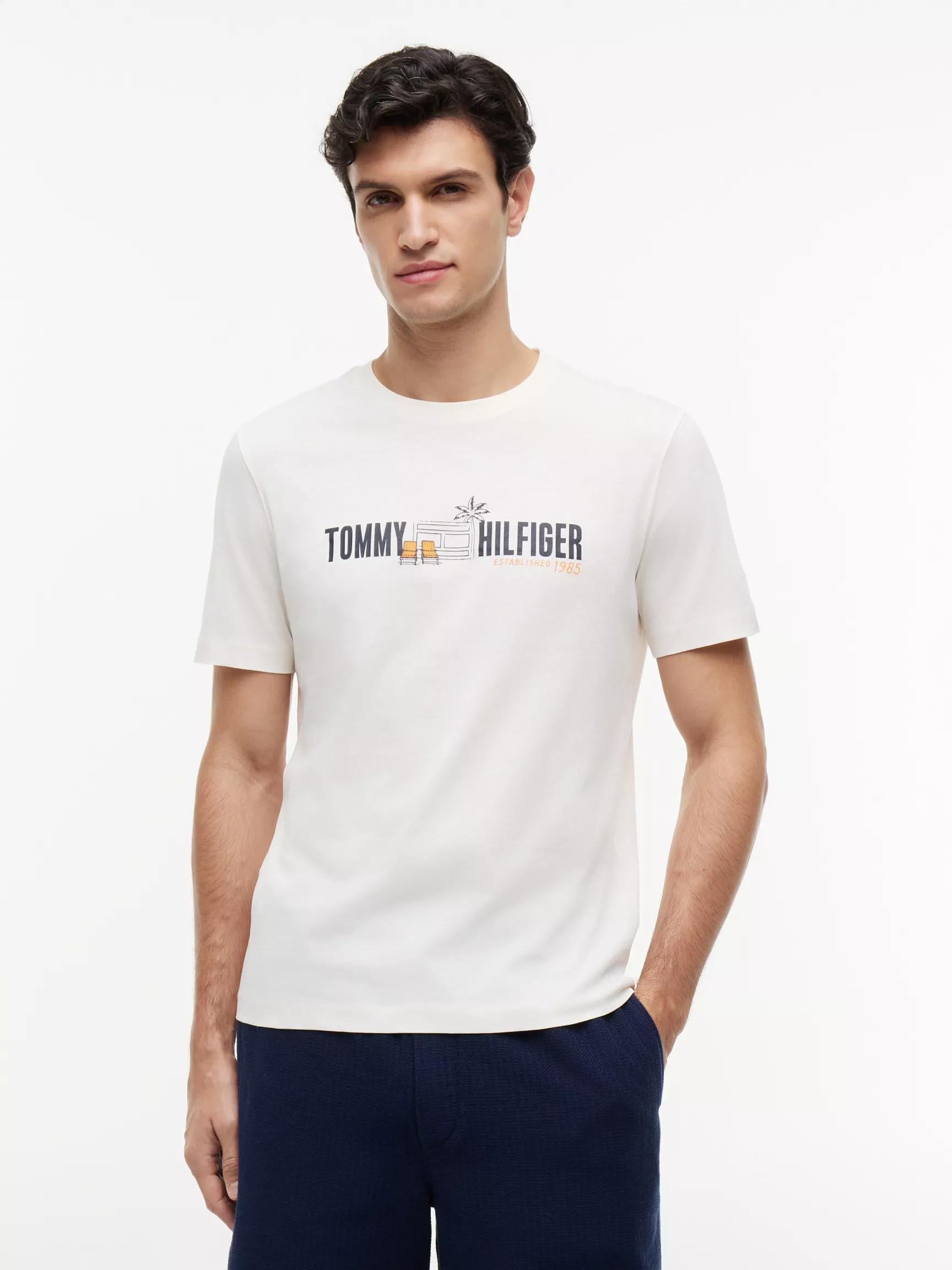 Cabana Flag Logo T-Shirt by TOMMY HILFIGER