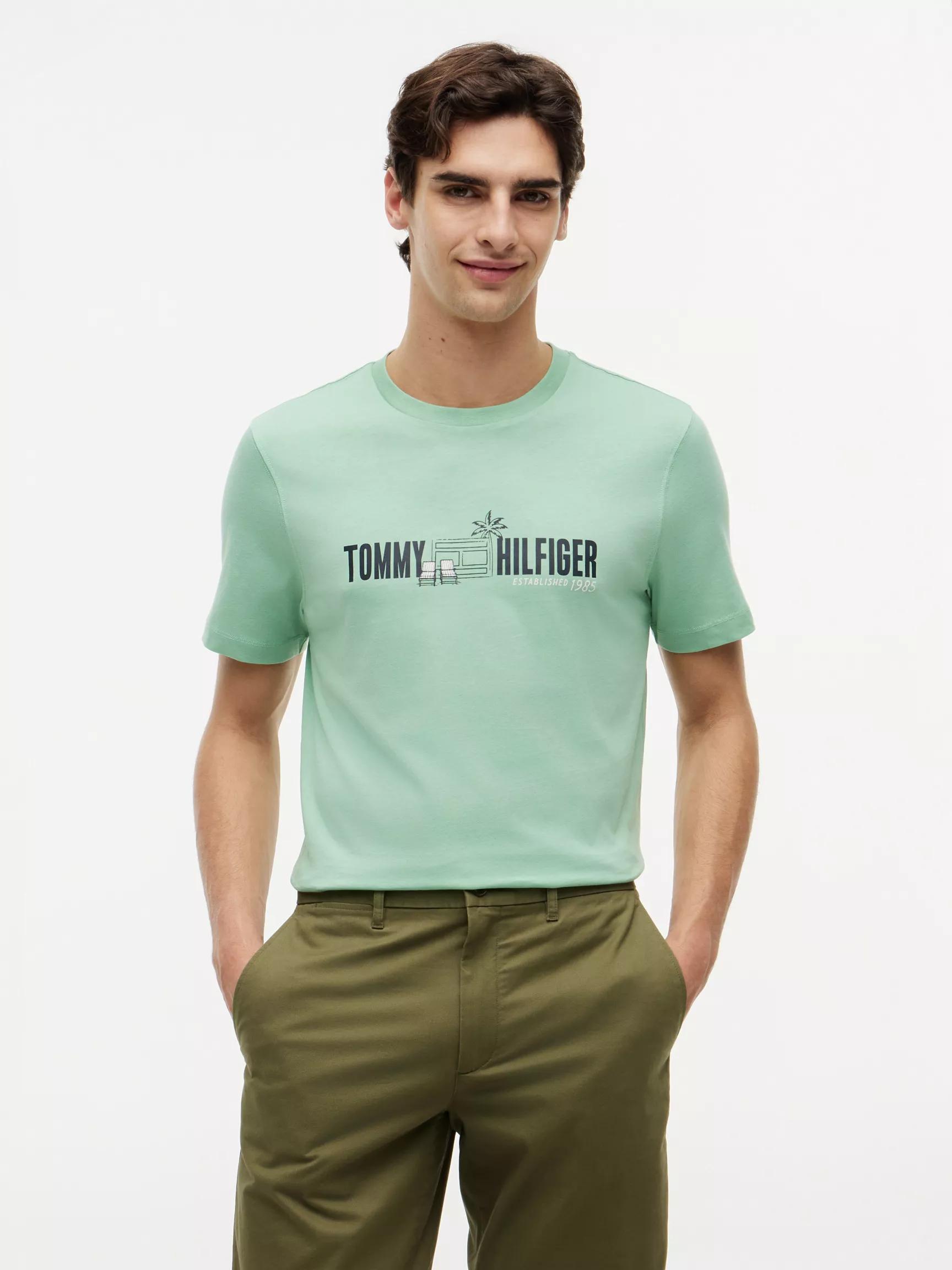 Cabana Flag Logo T-Shirt by TOMMY HILFIGER