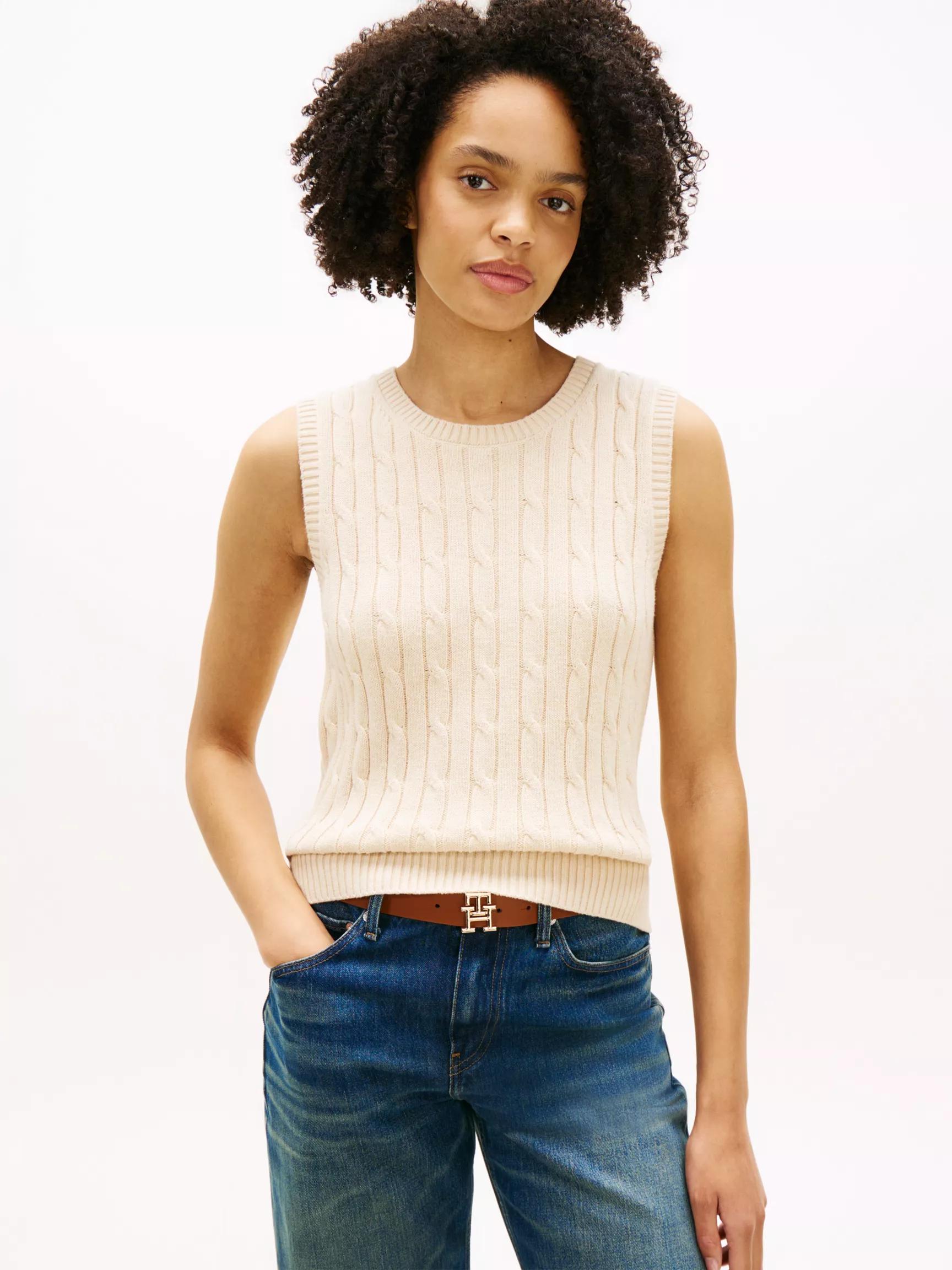 Cable Knit Sweater Vest by TOMMY HILFIGER