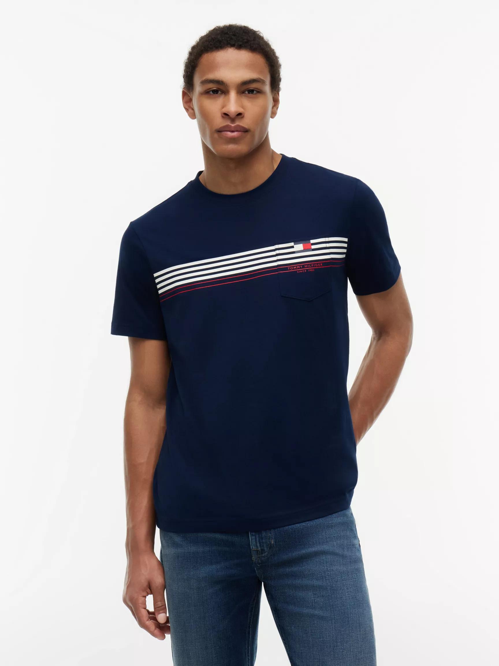 Chest Stripe Pocket T-Shirt by TOMMY HILFIGER