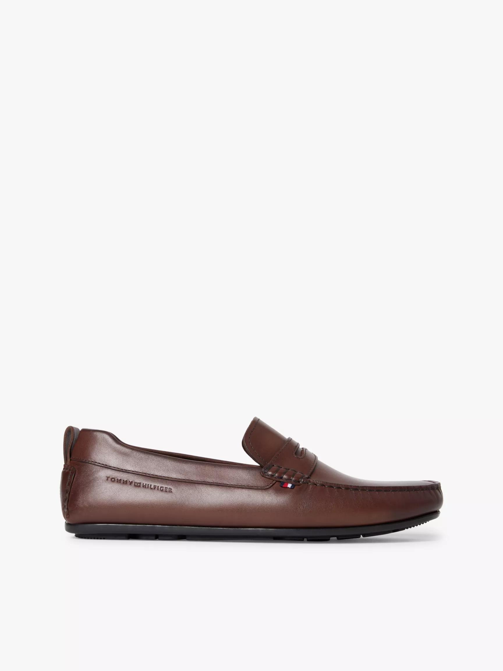 Cleated Leather Driving Loafer by TOMMY HILFIGER