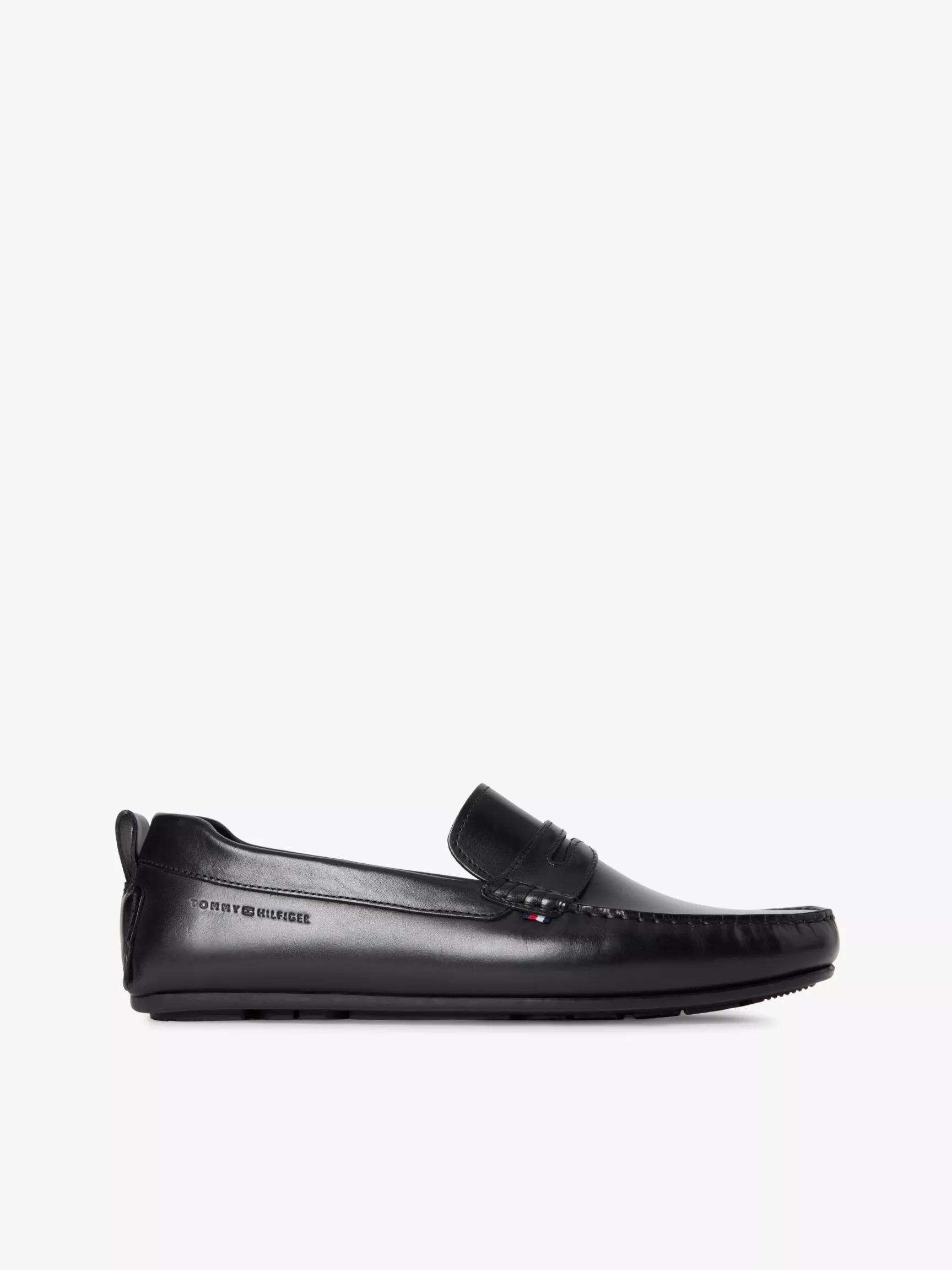 Cleated Leather Driving Loafer by TOMMY HILFIGER