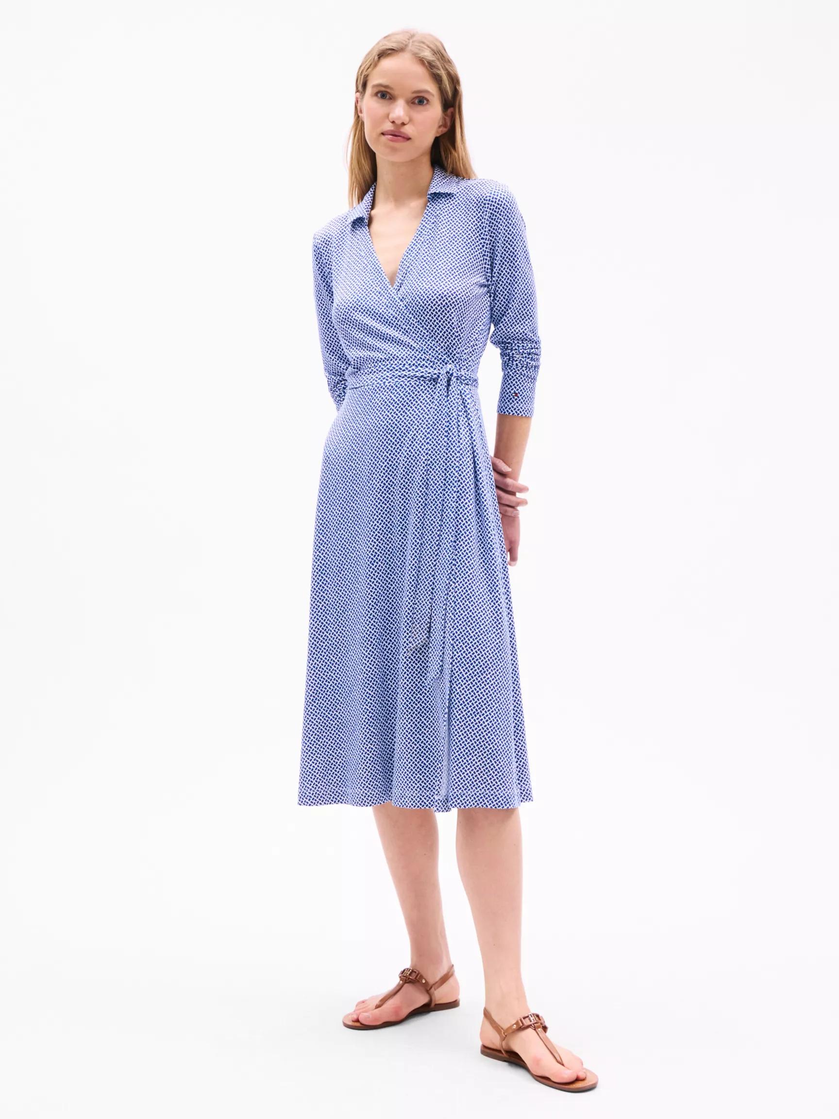Cobblestone Print Wrap Shirtdress by TOMMY HILFIGER