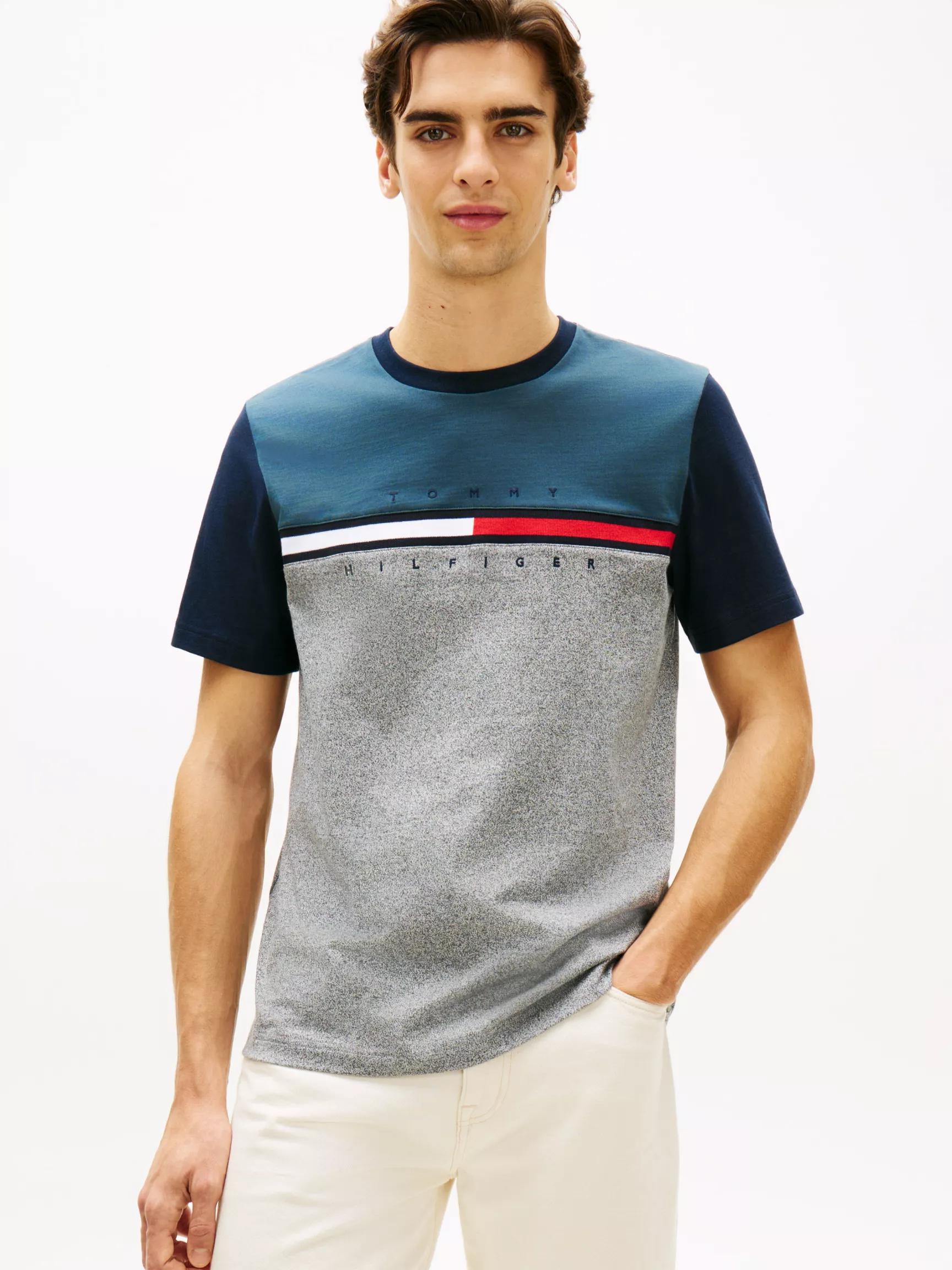 Colorblock Flag Stripe Logo T-Shirt by TOMMY HILFIGER
