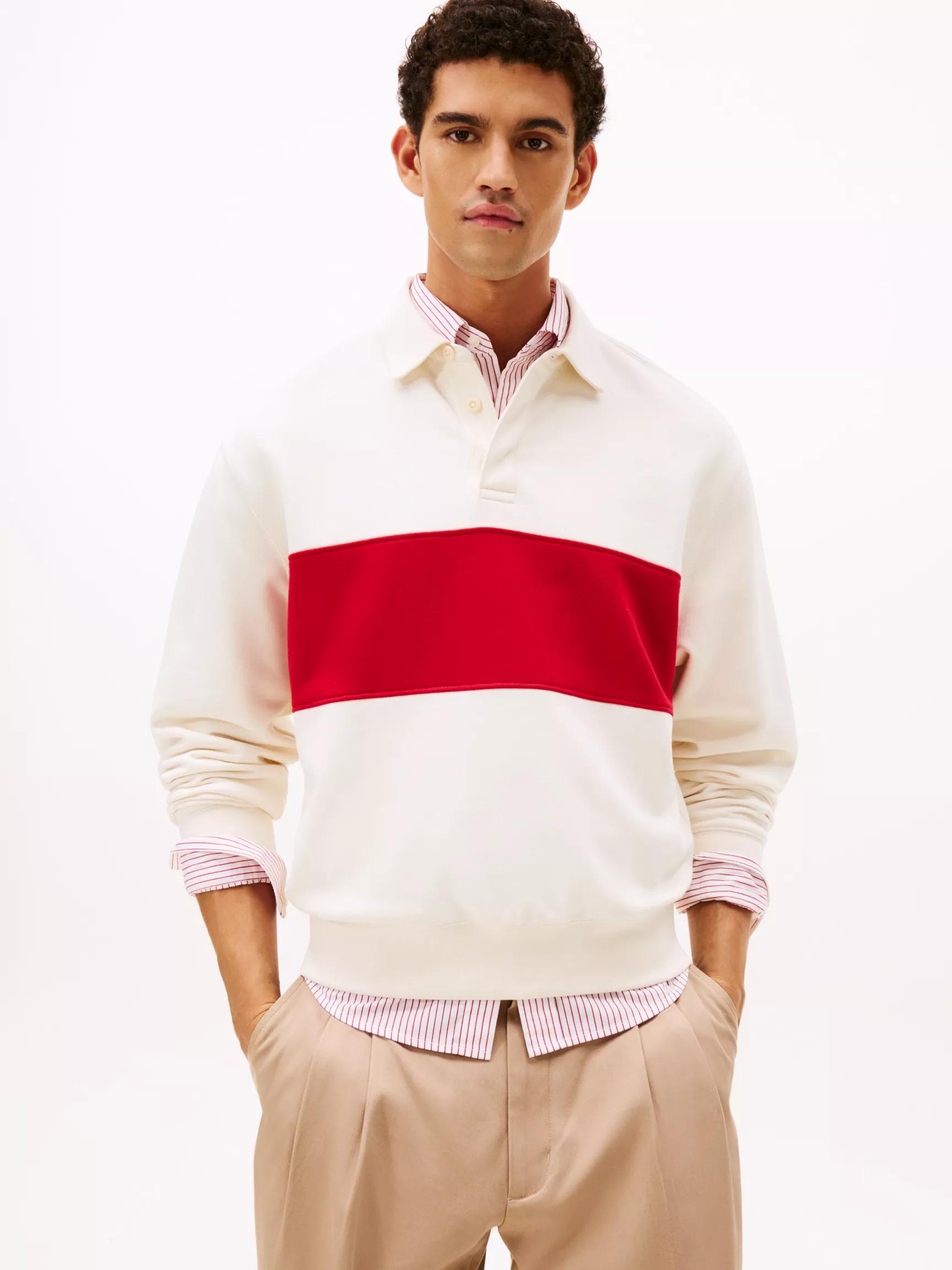 Colorblock Fleece Rugby Sweatshirt by TOMMY HILFIGER