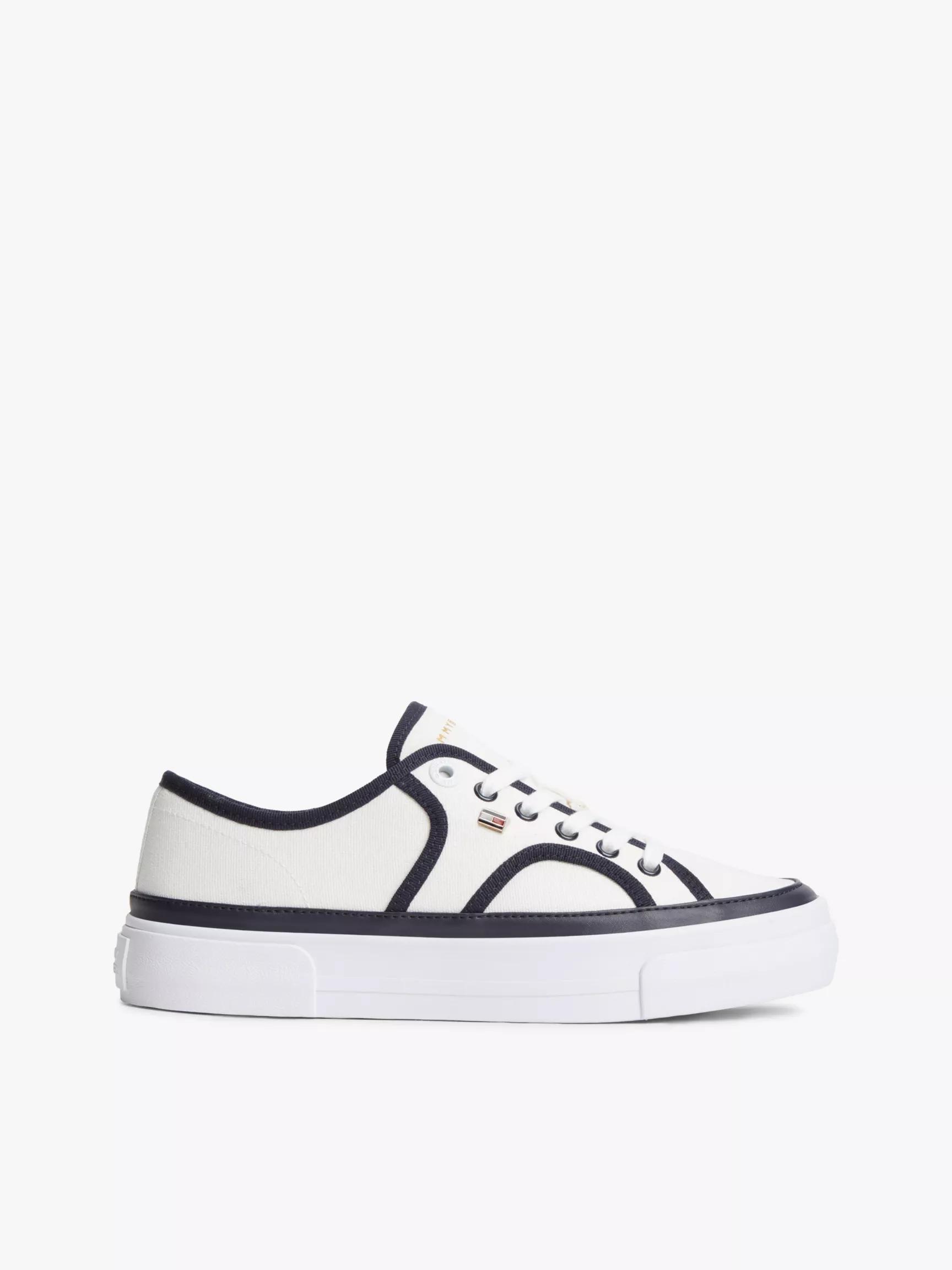 Contrast Canvas Platform Sneaker by TOMMY HILFIGER