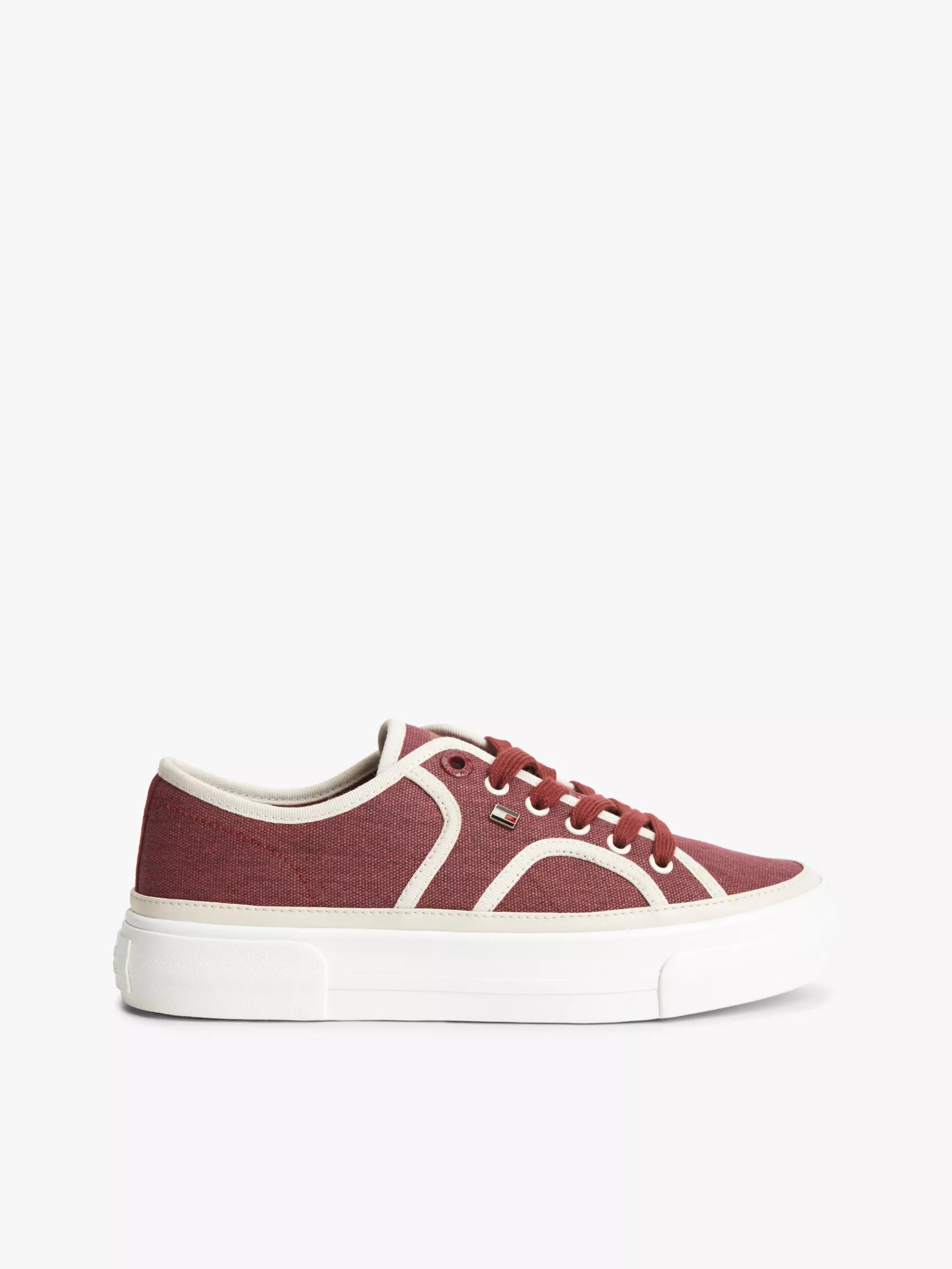 Contrast Canvas Platform Sneaker by TOMMY HILFIGER