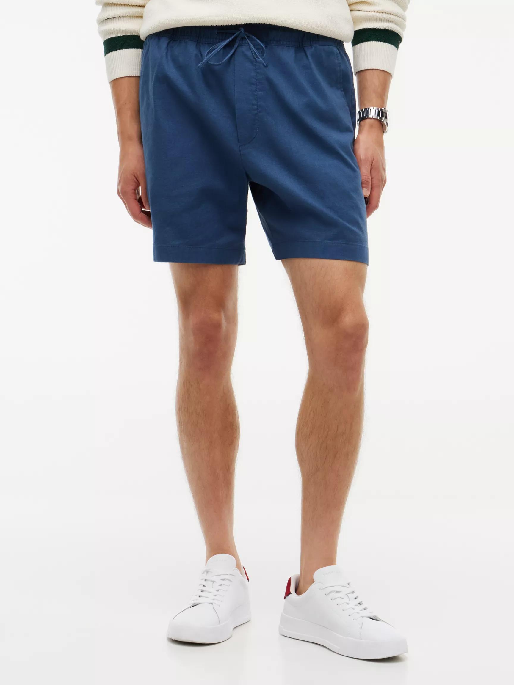 Cotton-Linen Blend 7" Pull-On Short by TOMMY HILFIGER