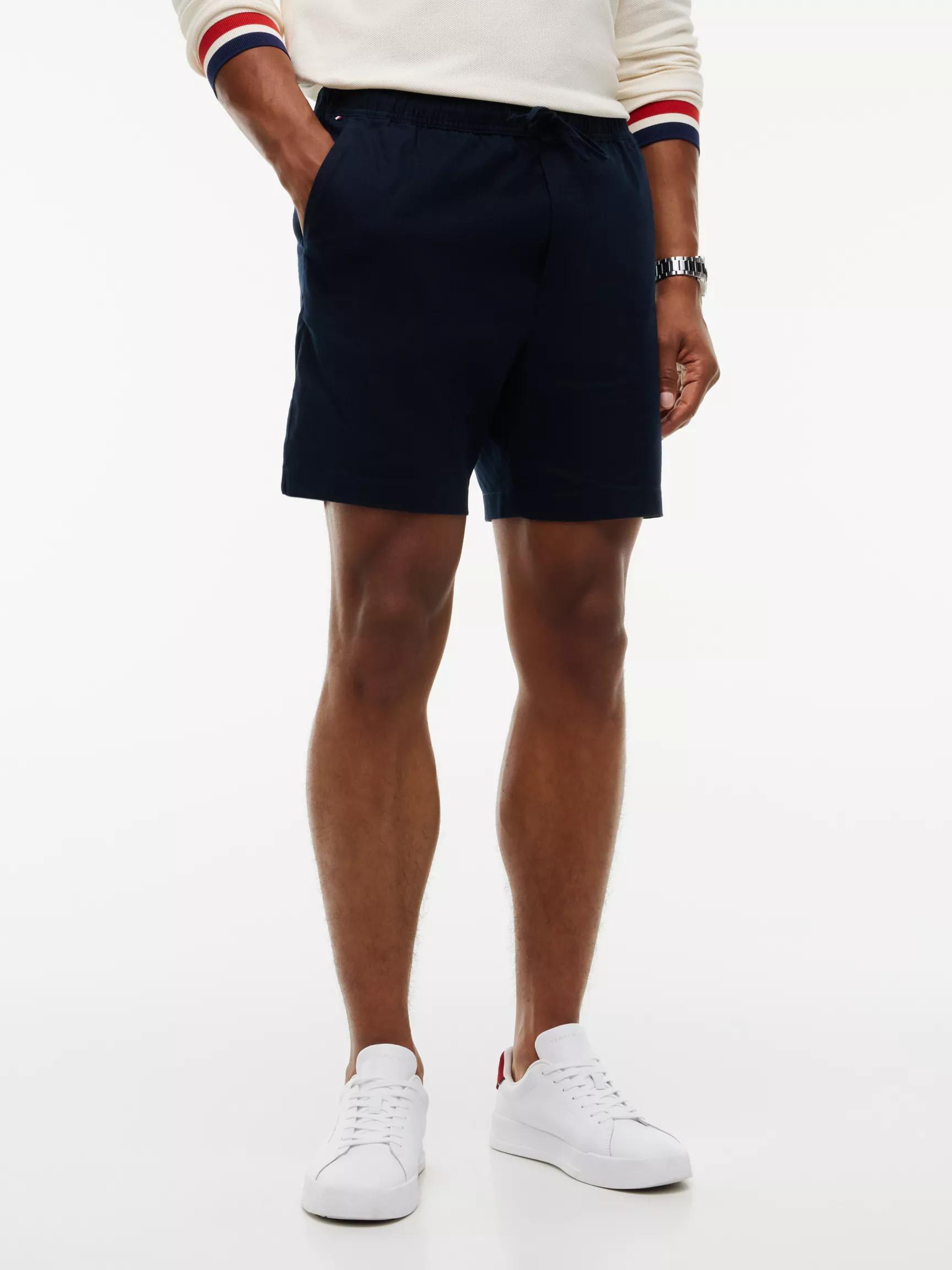 Cotton-Linen Blend 7" Pull-On Short by TOMMY HILFIGER