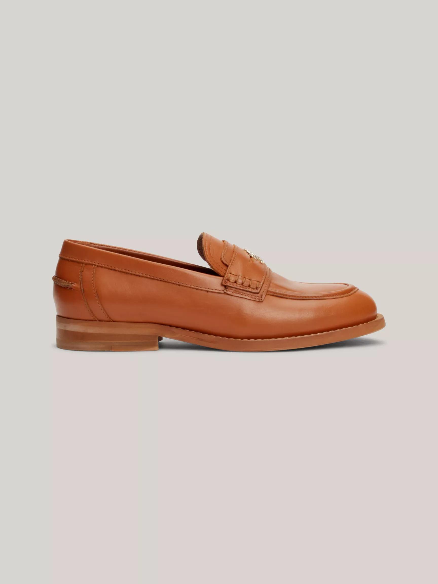 Crest Logo Napa Leather Loafer by TOMMY HILFIGER