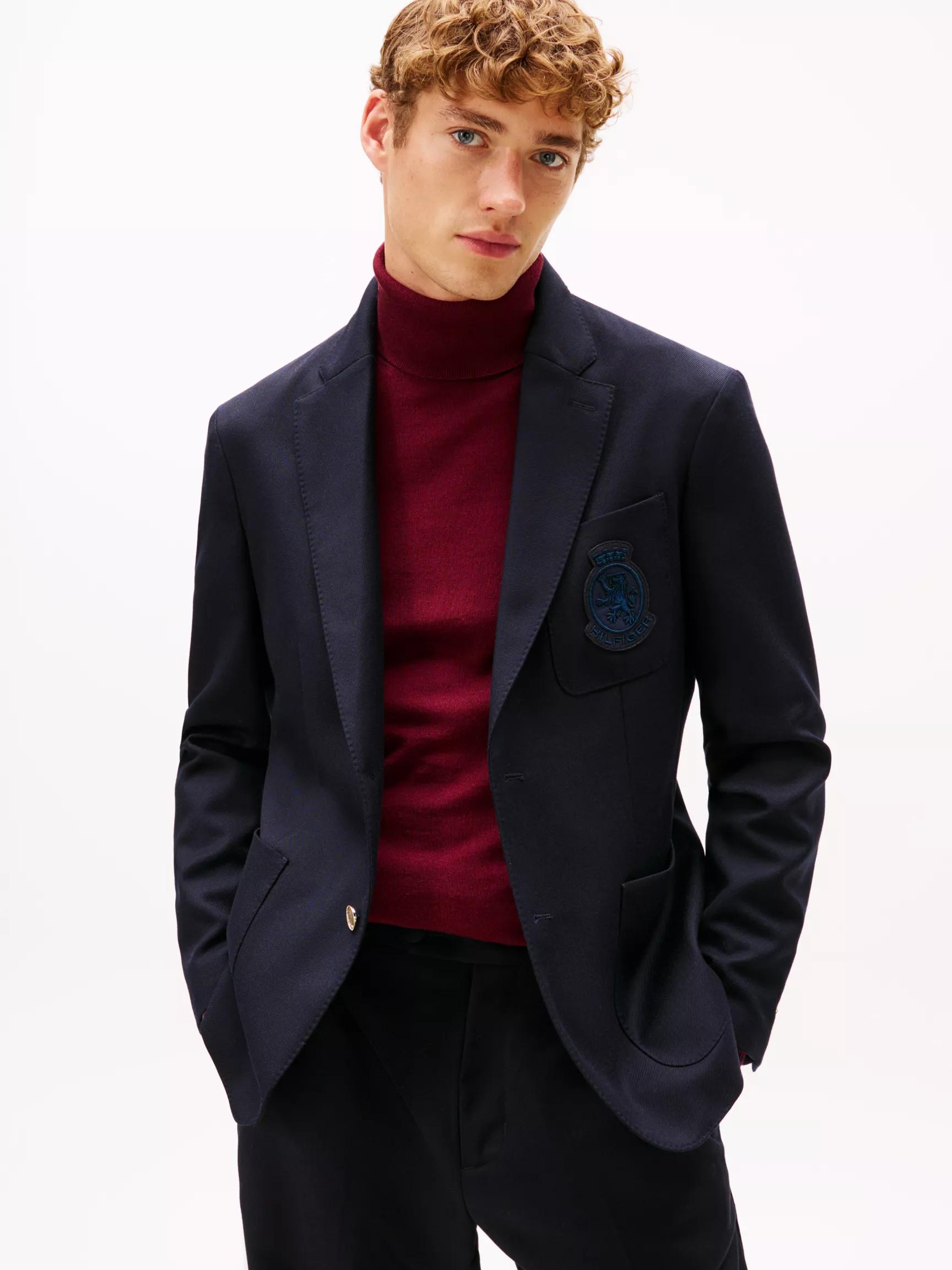 Crest Logo Wool Club Blazer by TOMMY HILFIGER