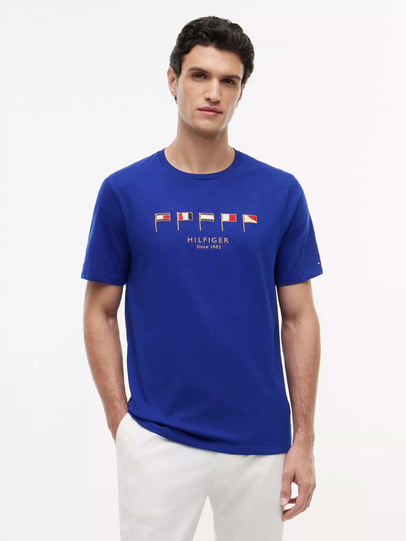 Embroidered Nautical Flag T-Shirt by TOMMY HILFIGER
