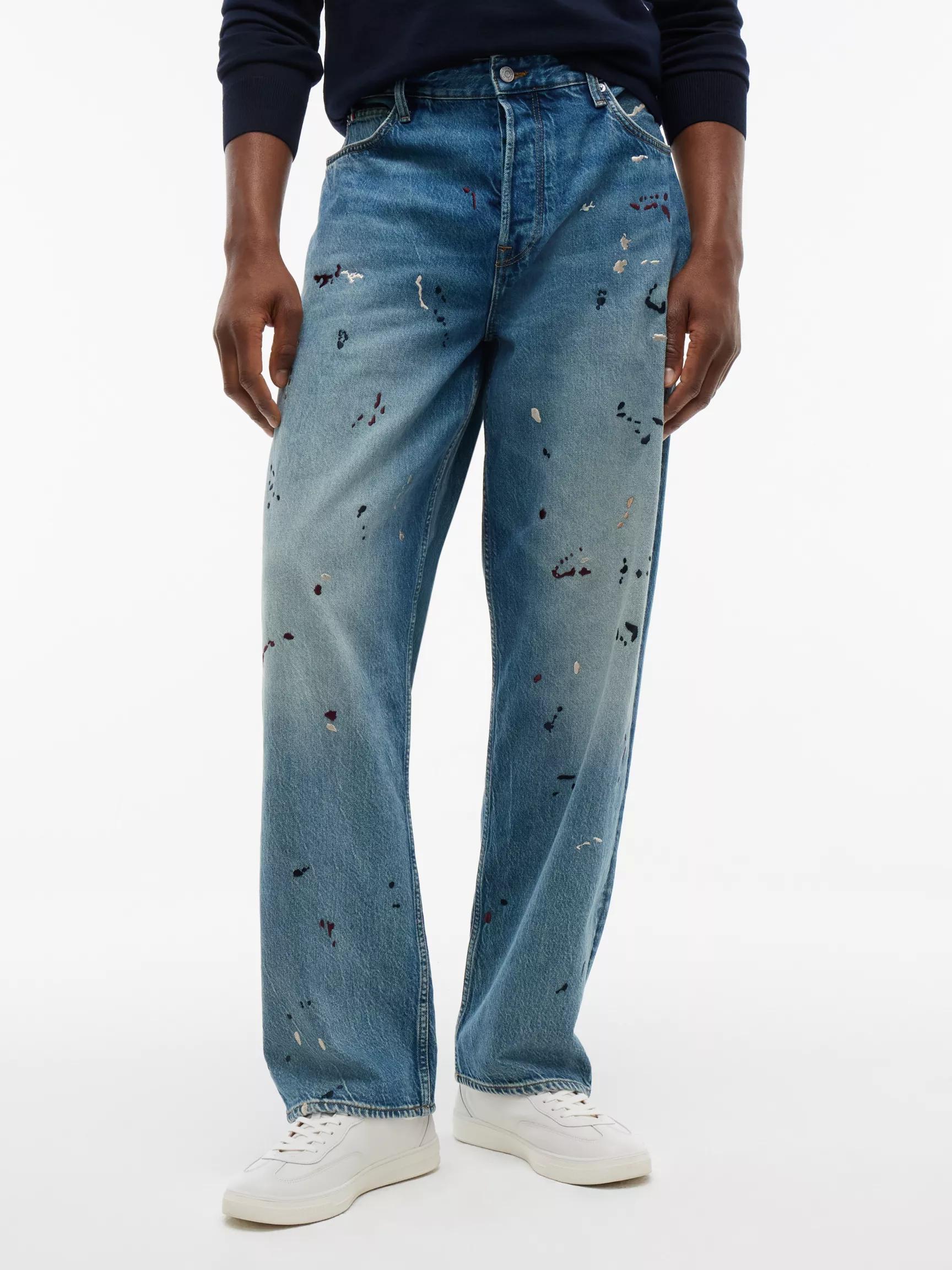 Embroidered Paint Splatter Loose Jean by TOMMY HILFIGER