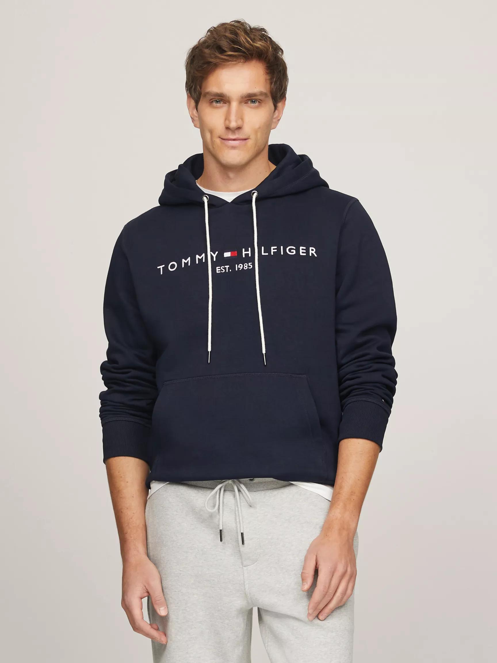 Embroidered Tommy Logo Hoodie by TOMMY HILFIGER
