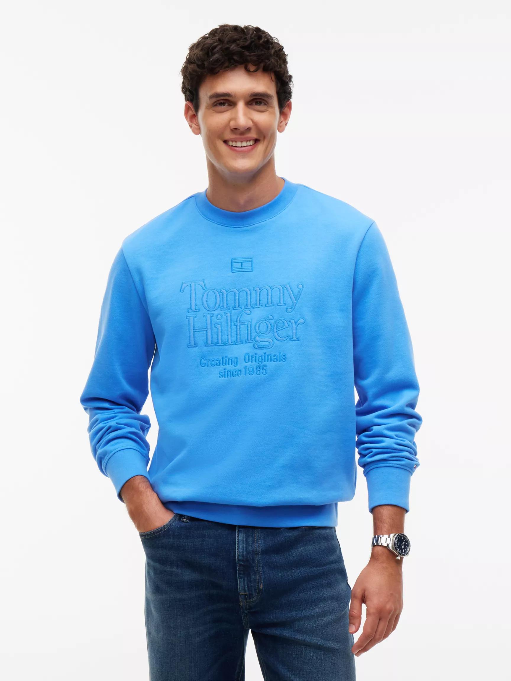 Embroidered Tonal Logo Sweatshirt by TOMMY HILFIGER