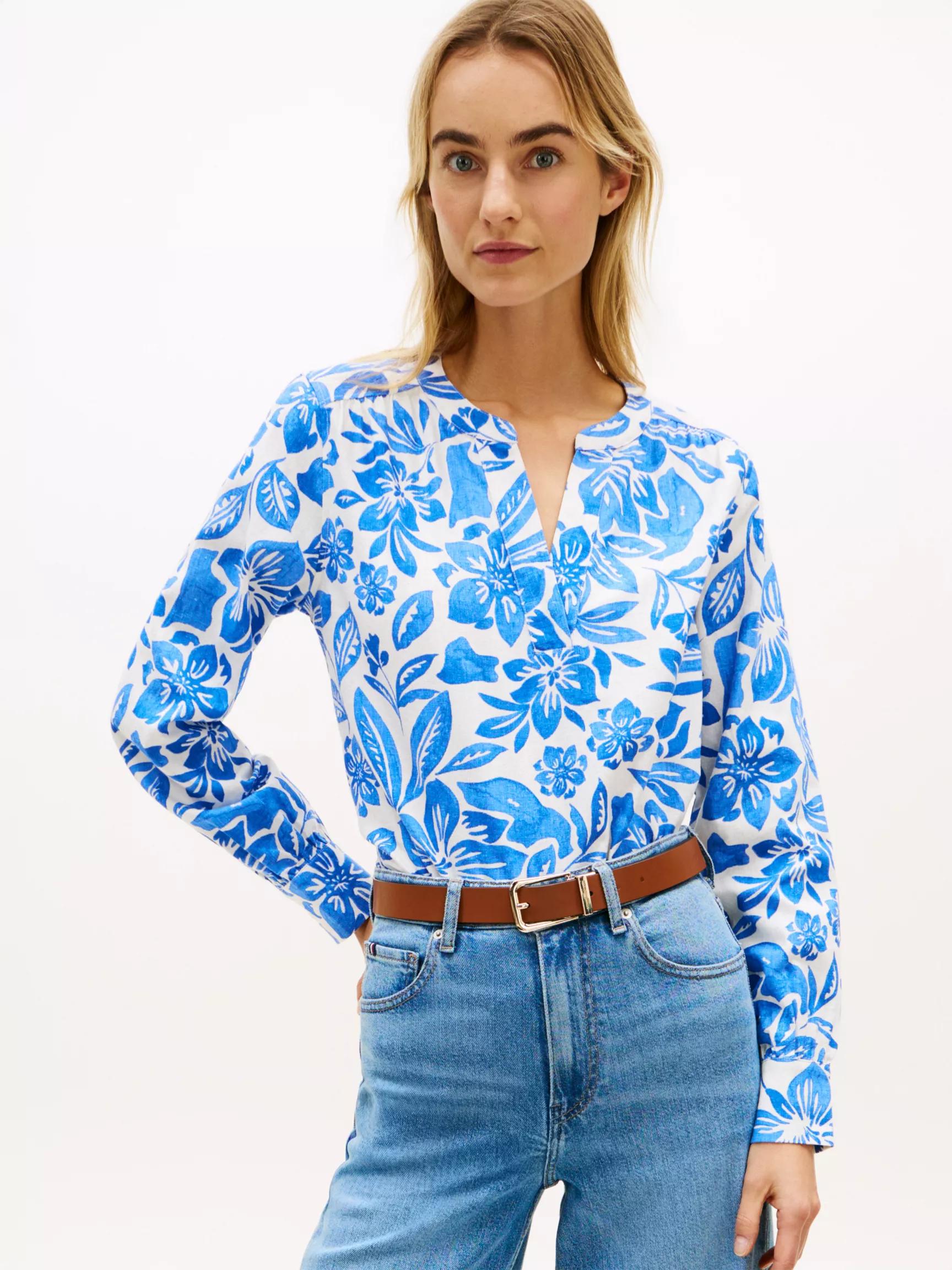 Essential Linen-Blend Pullover Top by TOMMY HILFIGER