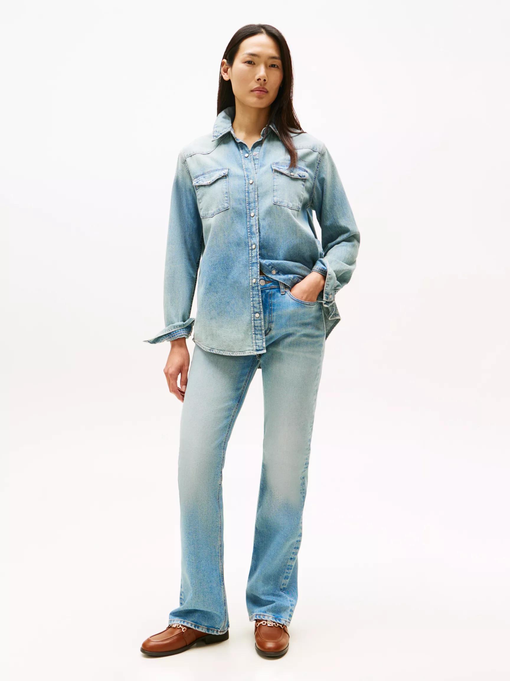 Faded Light Wash Mid-Rise Bootcut Jean by TOMMY HILFIGER