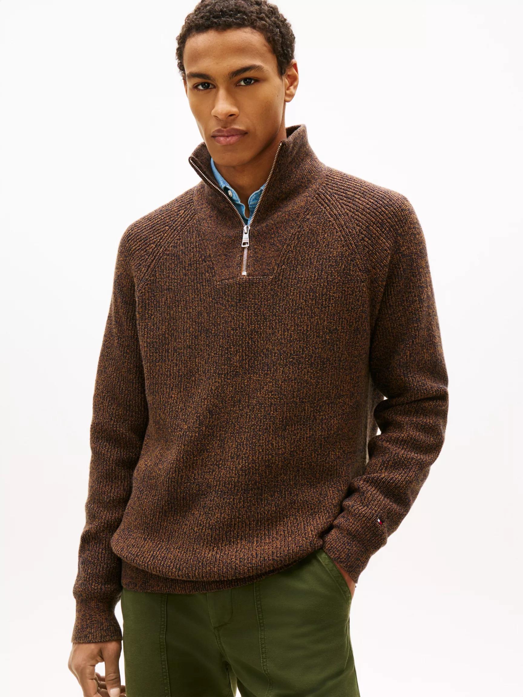 Fisherman Knit Quarter-Zip Sweater by TOMMY HILFIGER