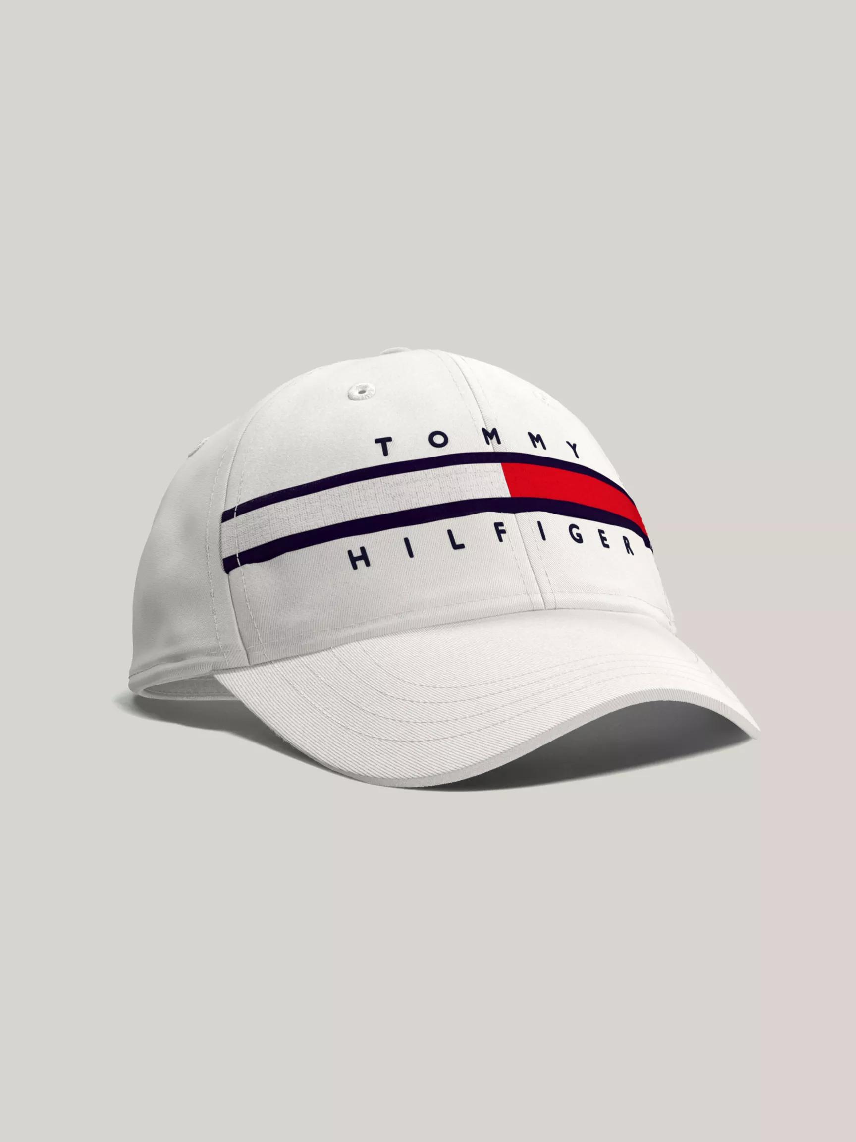 Flag Stripe Logo Baseball Cap by TOMMY HILFIGER