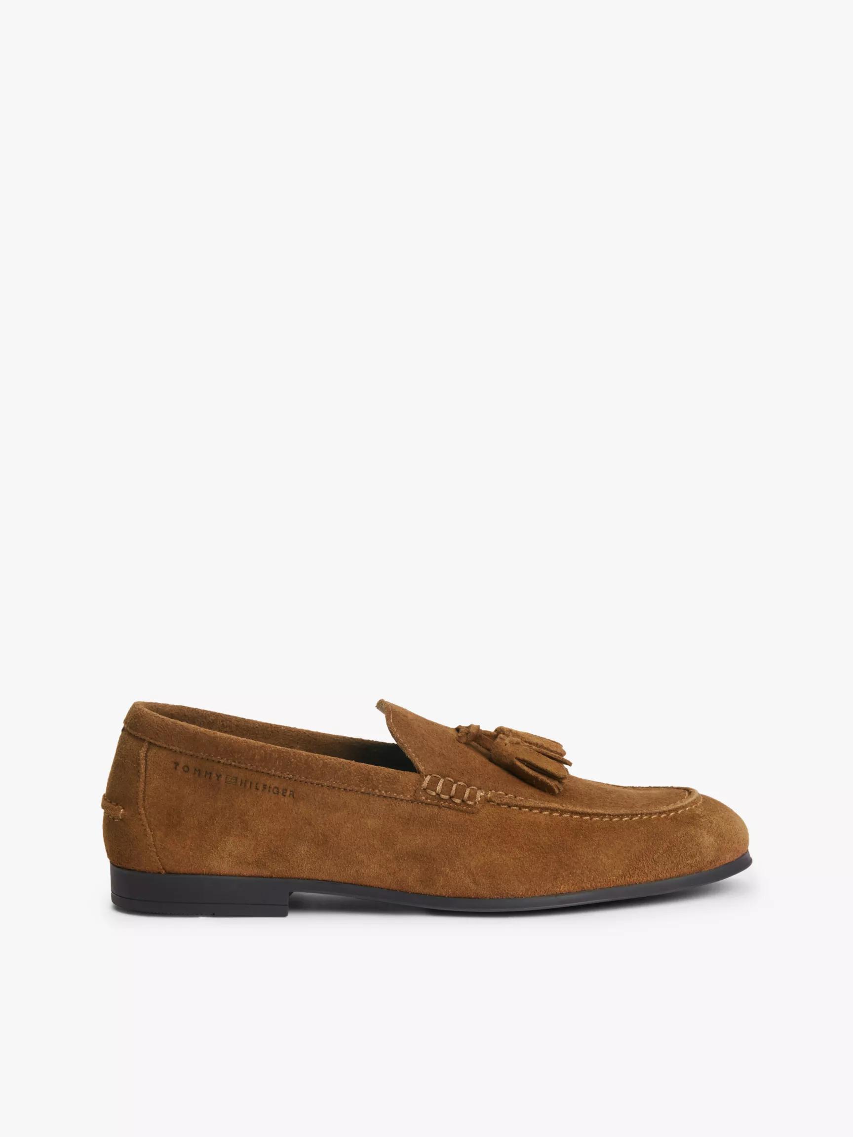 Flexible Suede Tassel Loafer by TOMMY HILFIGER