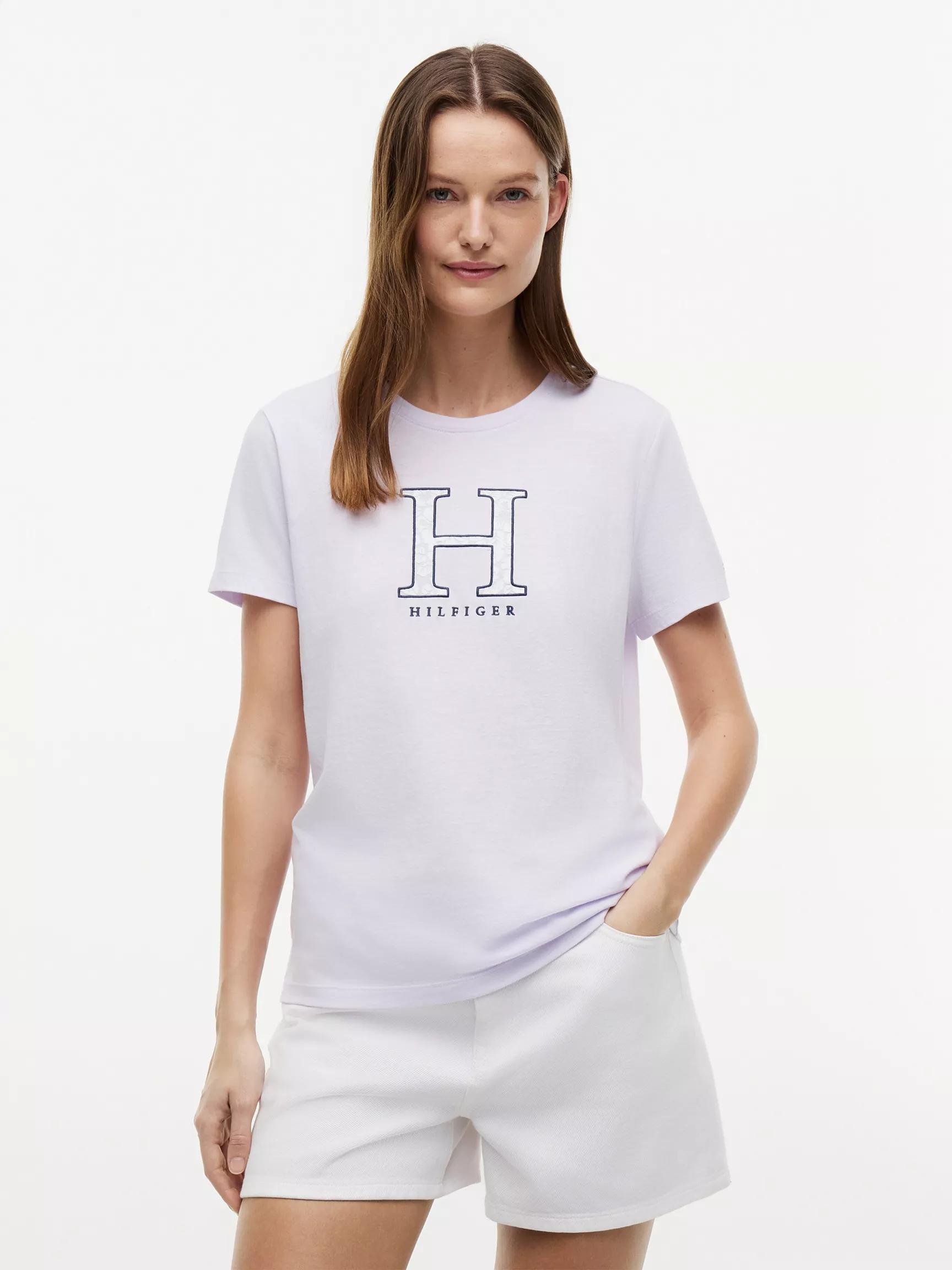 Floral H-Logo T-Shirt by TOMMY HILFIGER