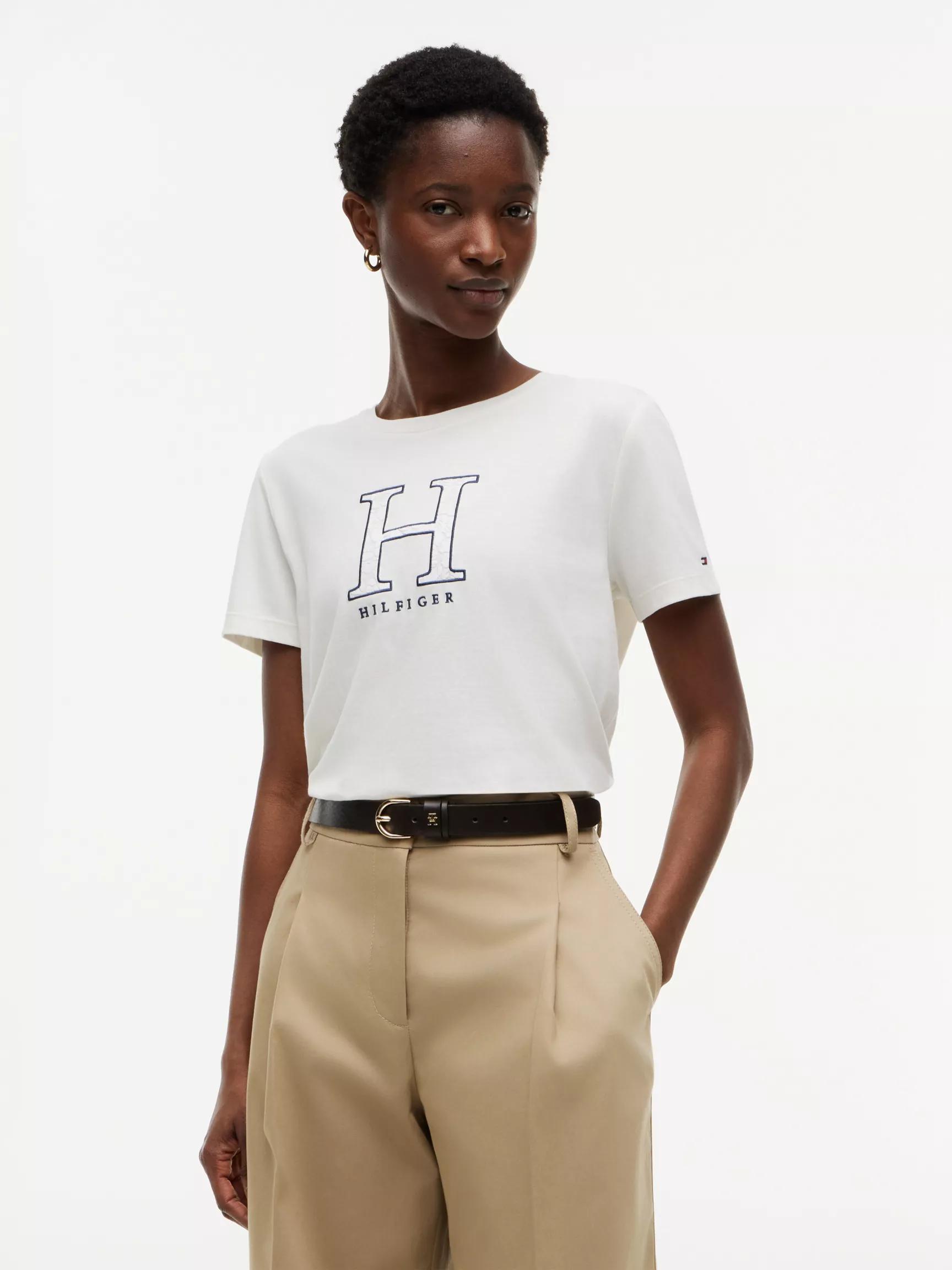 Floral H-Logo T-Shirt by TOMMY HILFIGER