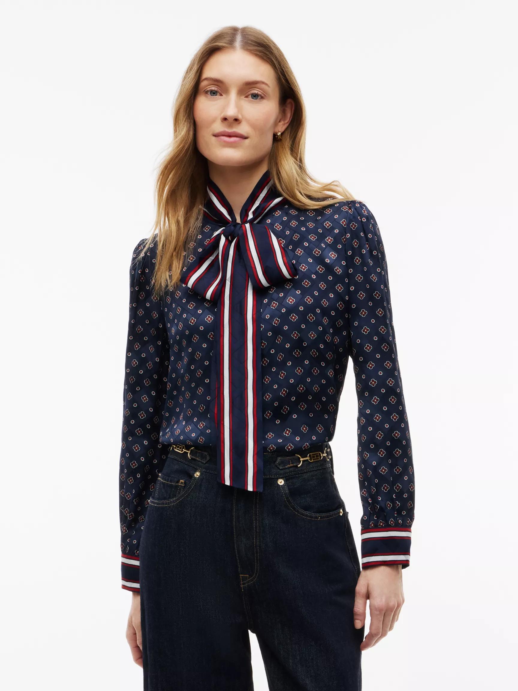 Foulard Bow Blouse by TOMMY HILFIGER