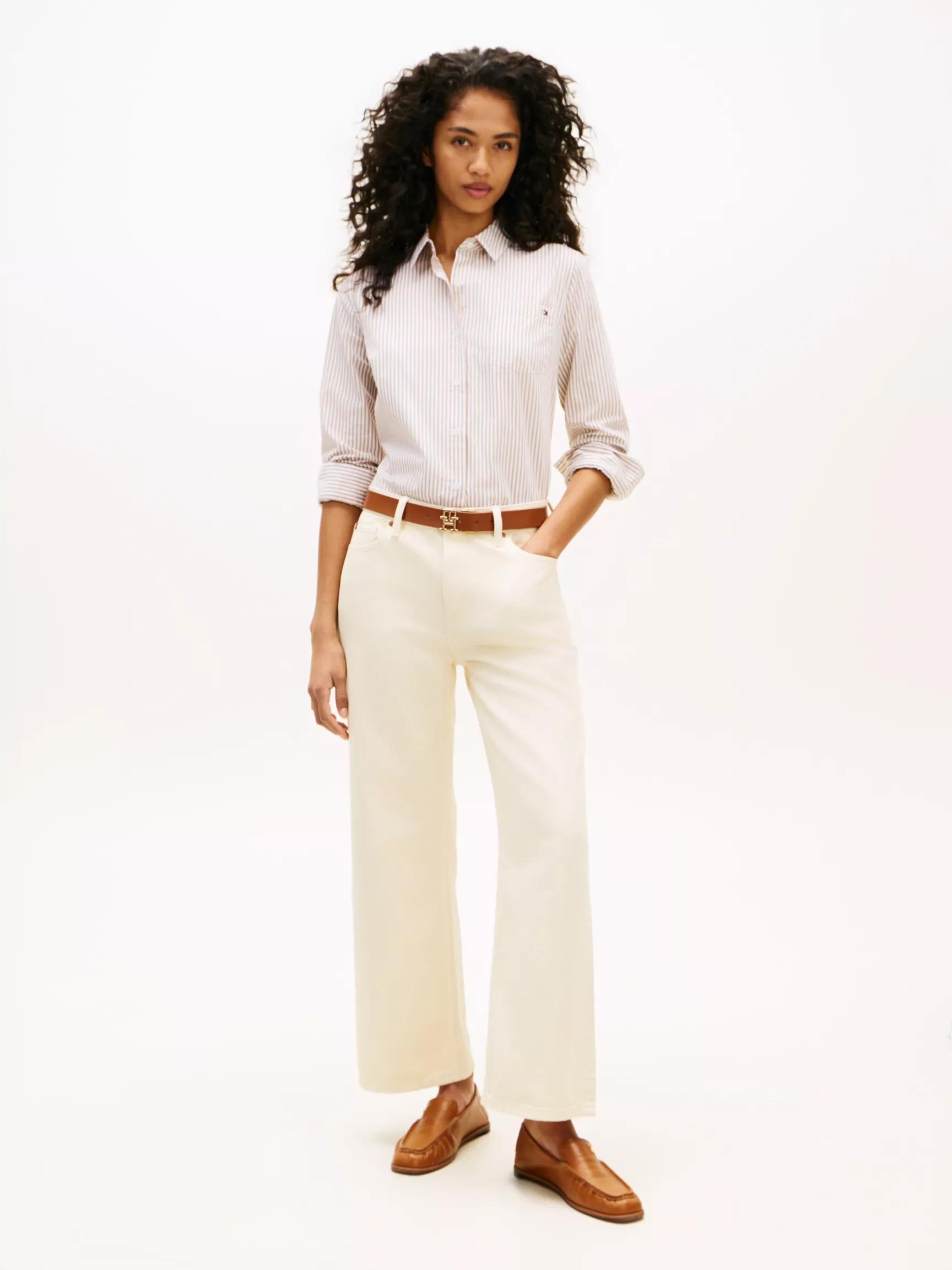 Garment-Dyed High-Rise Wide Leg Jean by TOMMY HILFIGER