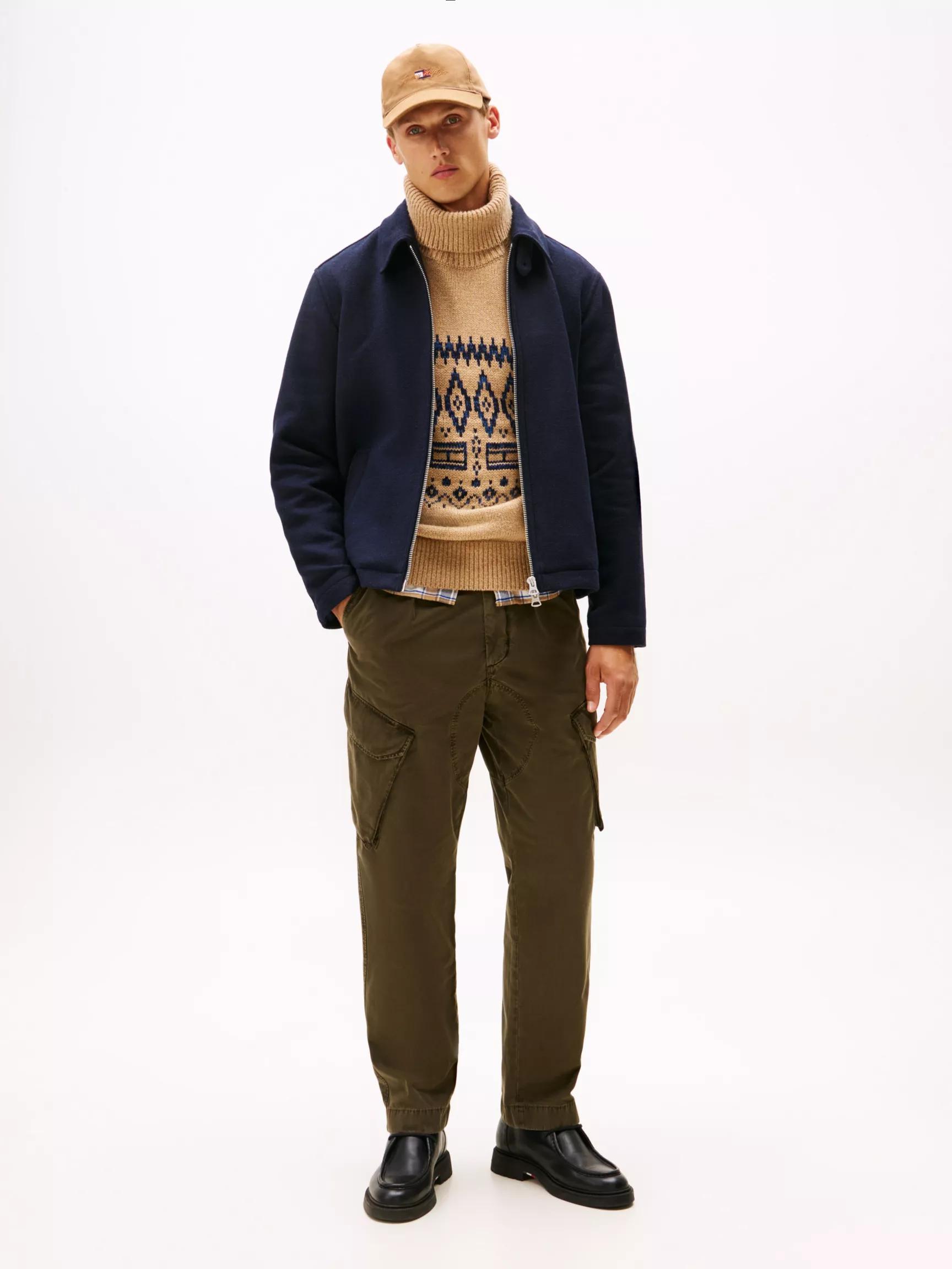 Garment-Dyed Straight Cargo Pants by TOMMY HILFIGER