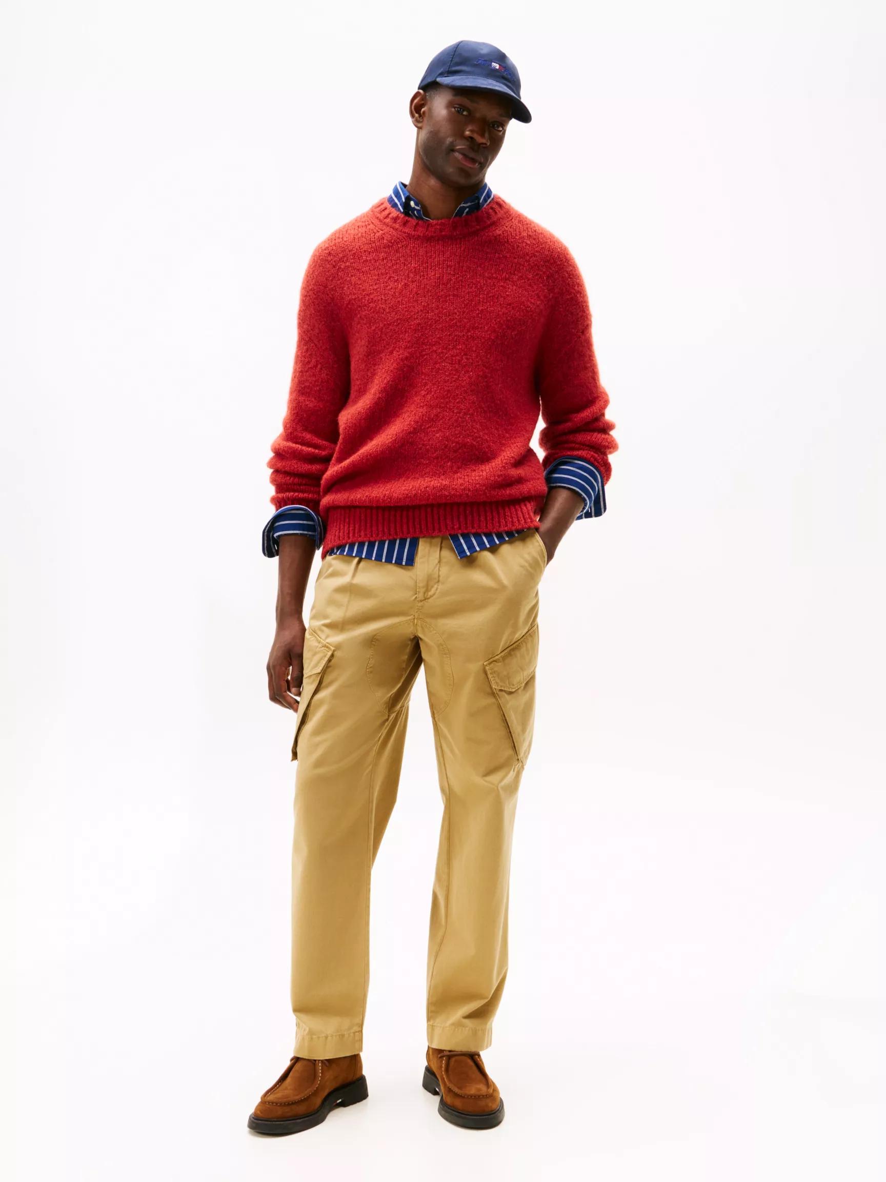 Garment-Dyed Straight Cargo Pants by TOMMY HILFIGER