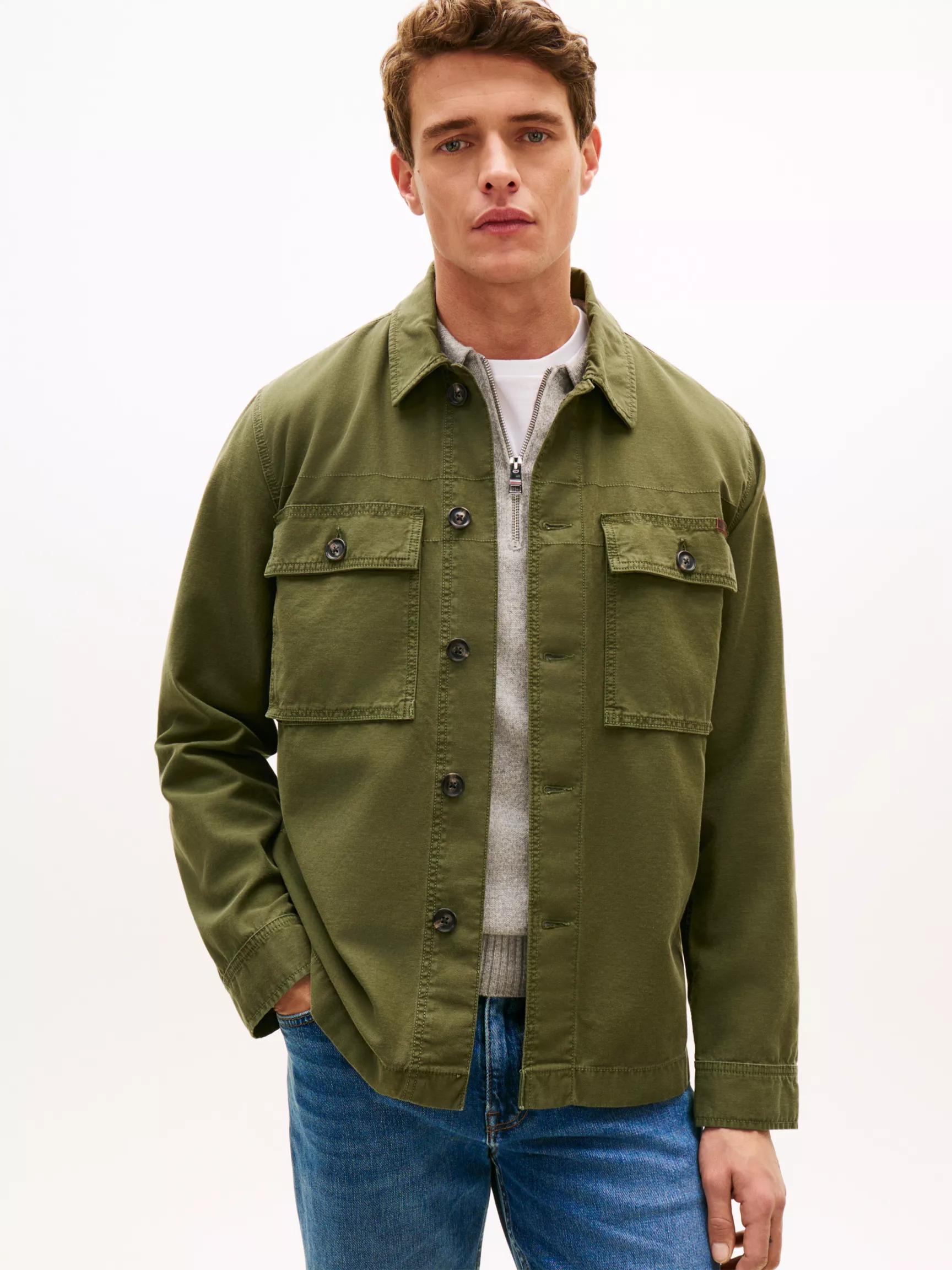 Garment-Dyed Utility Shirt Jacket by TOMMY HILFIGER
