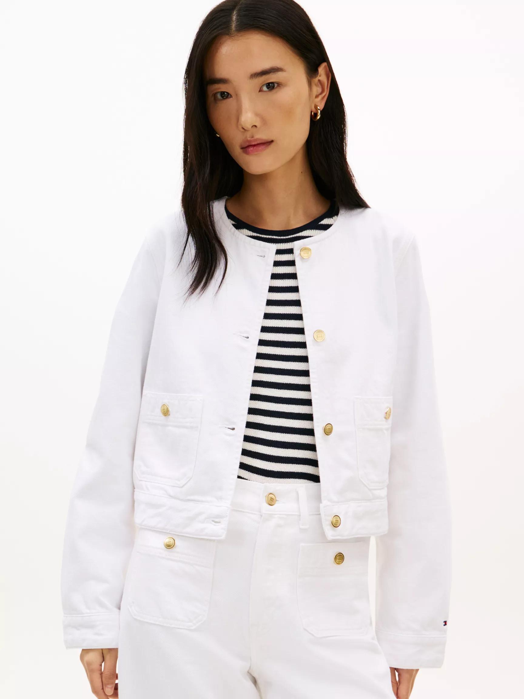 Gold-Button Denim Lady Jacket by TOMMY HILFIGER