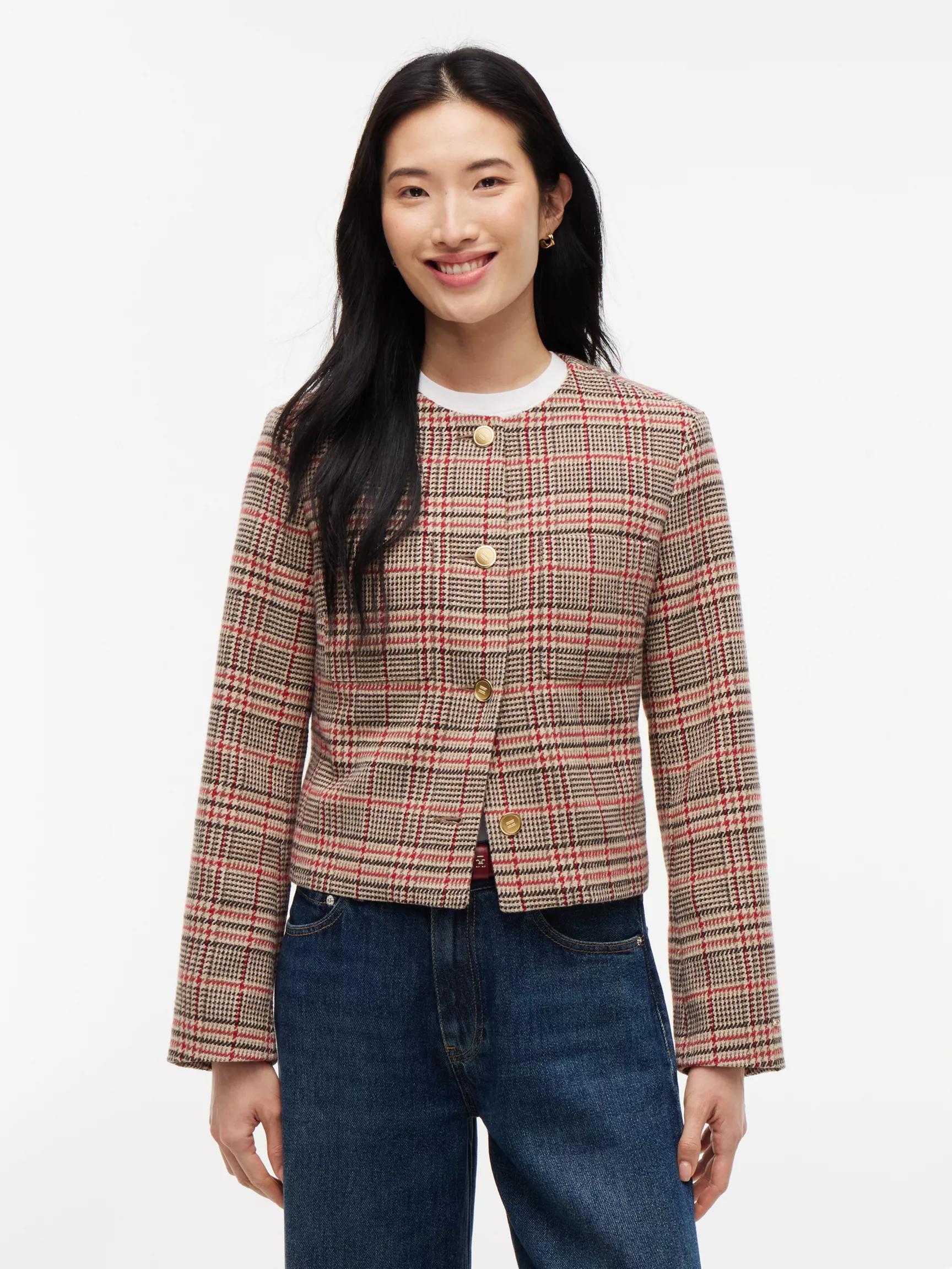 Gold-Button Tweed Lady Jacket by TOMMY HILFIGER