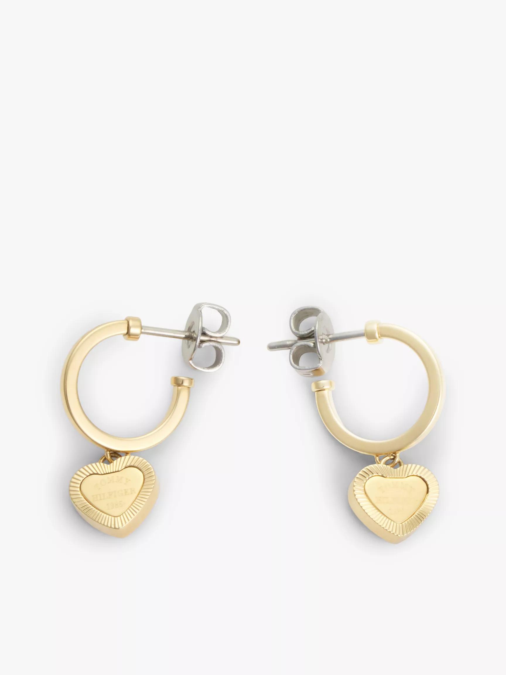 Heart Charm Hoop Earring by TOMMY HILFIGER
