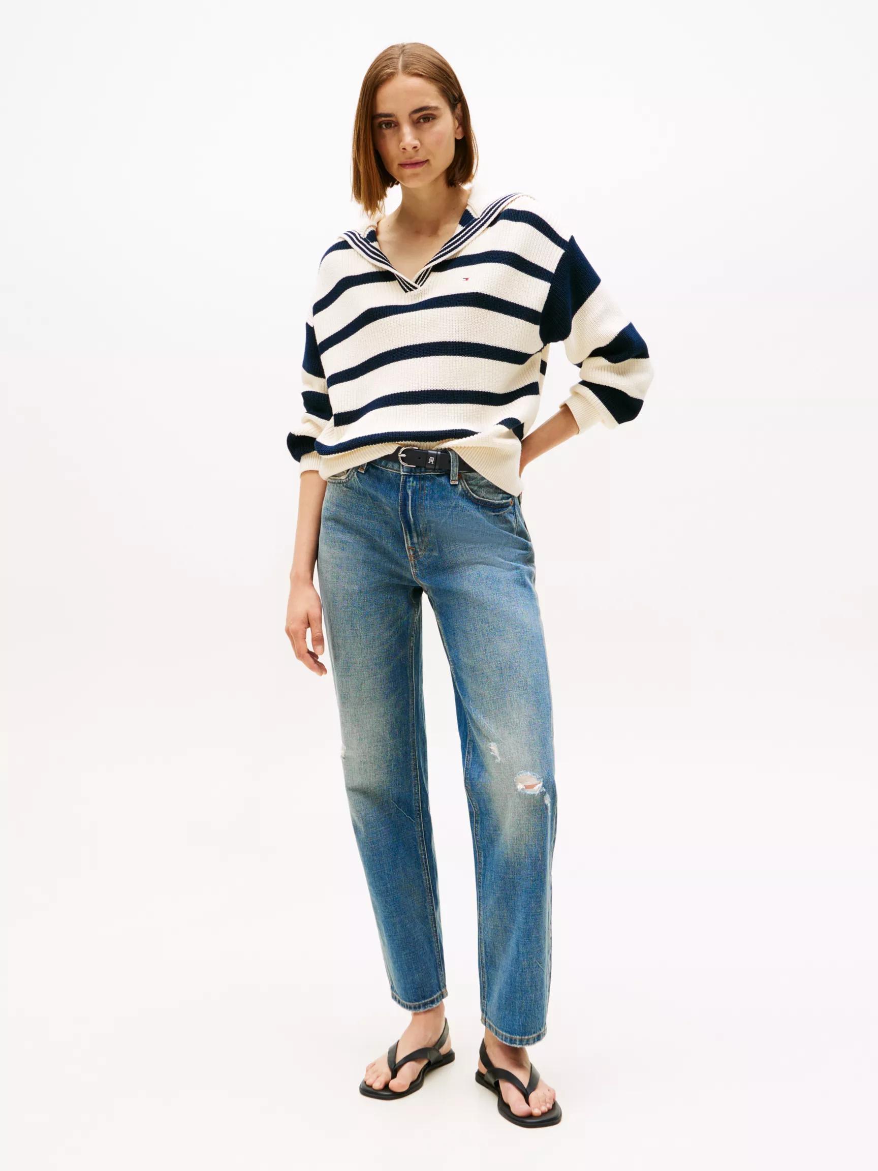 High-Rise Classic Straight Jean by TOMMY HILFIGER