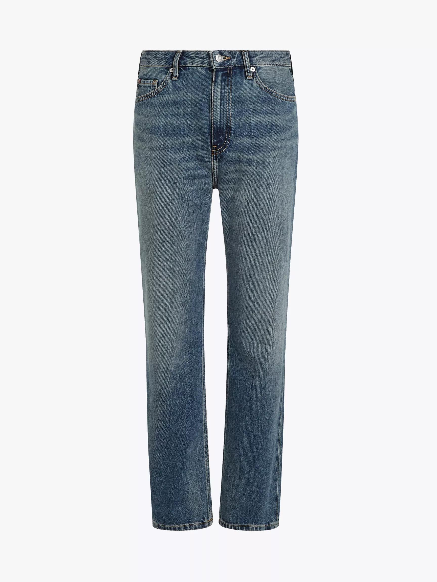 High-Rise Faded Straight Fit Jean by TOMMY HILFIGER