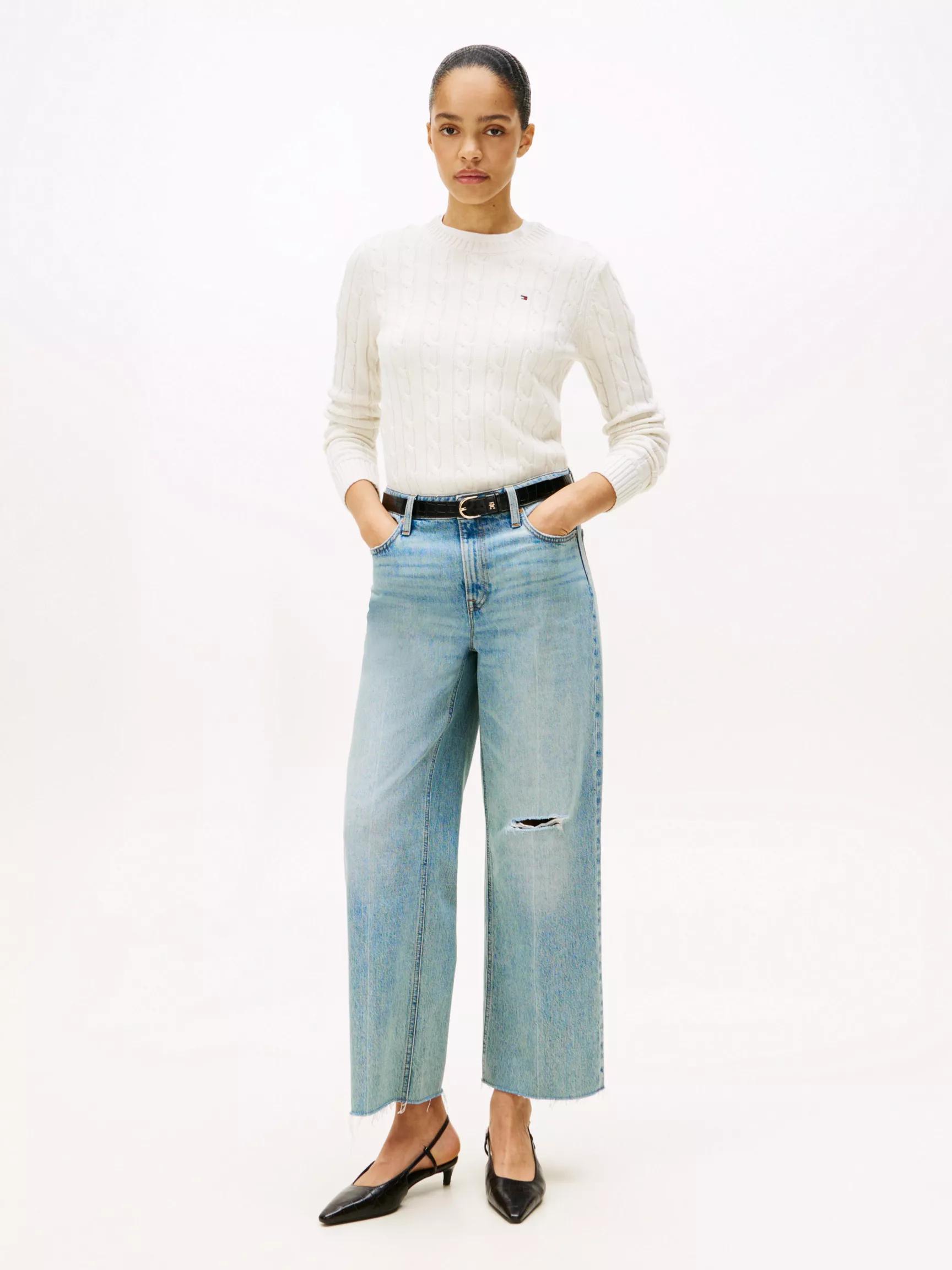 High-Rise Modern Wide Leg Jean by TOMMY HILFIGER