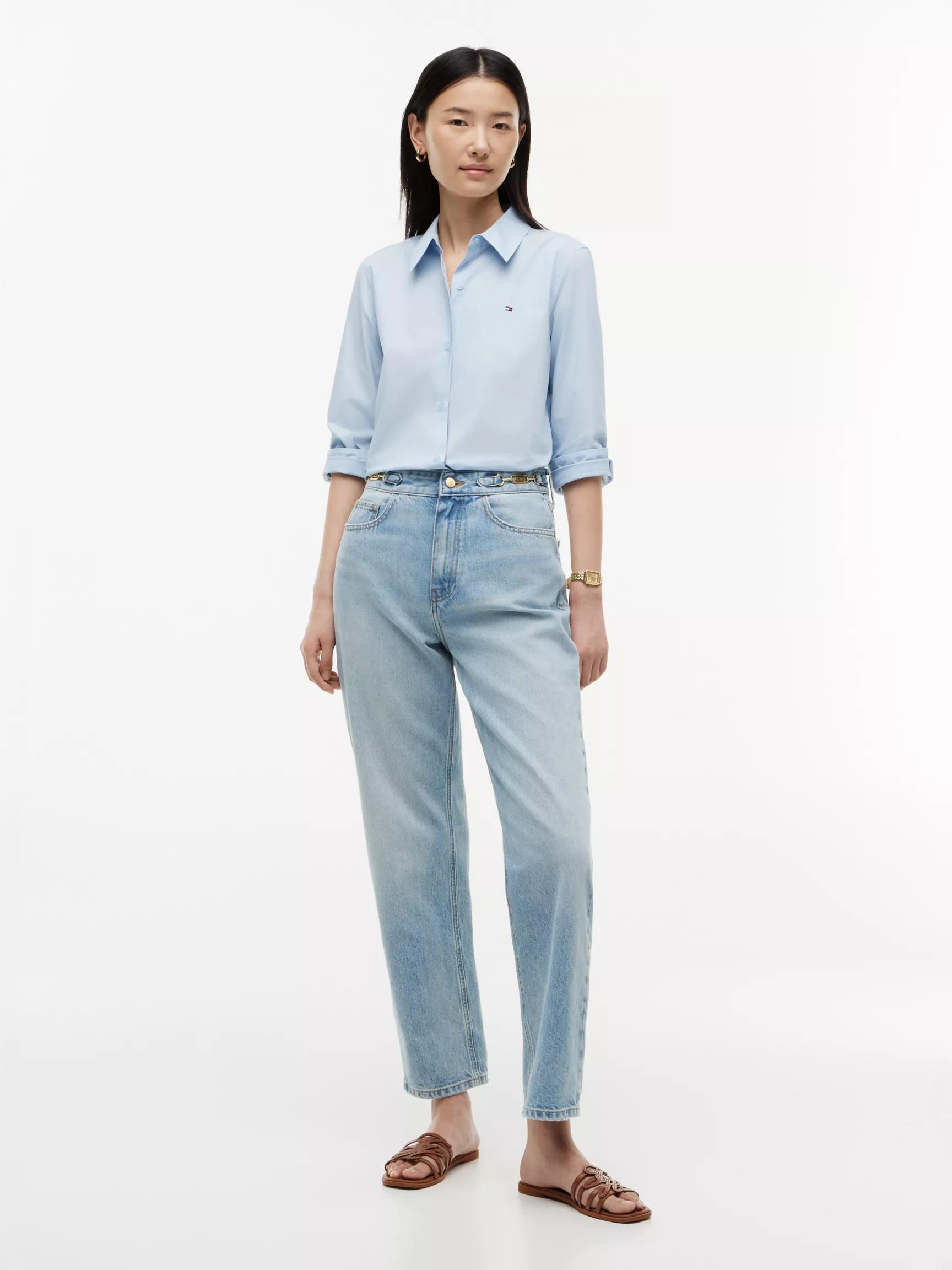 High-Rise Tapered Jean by TOMMY HILFIGER