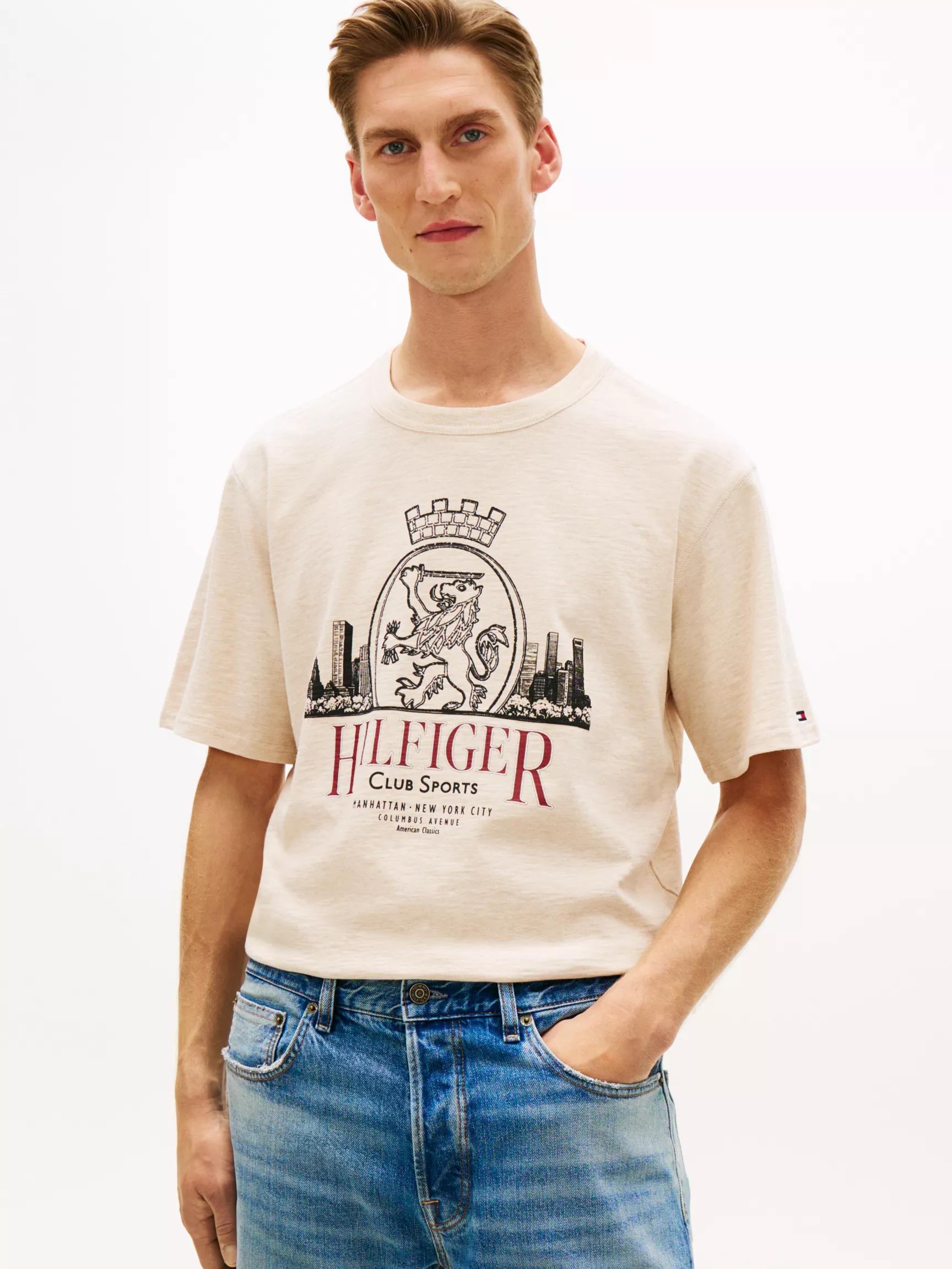 Hilfiger Crest Graphic Slub T-Shirt by TOMMY HILFIGER