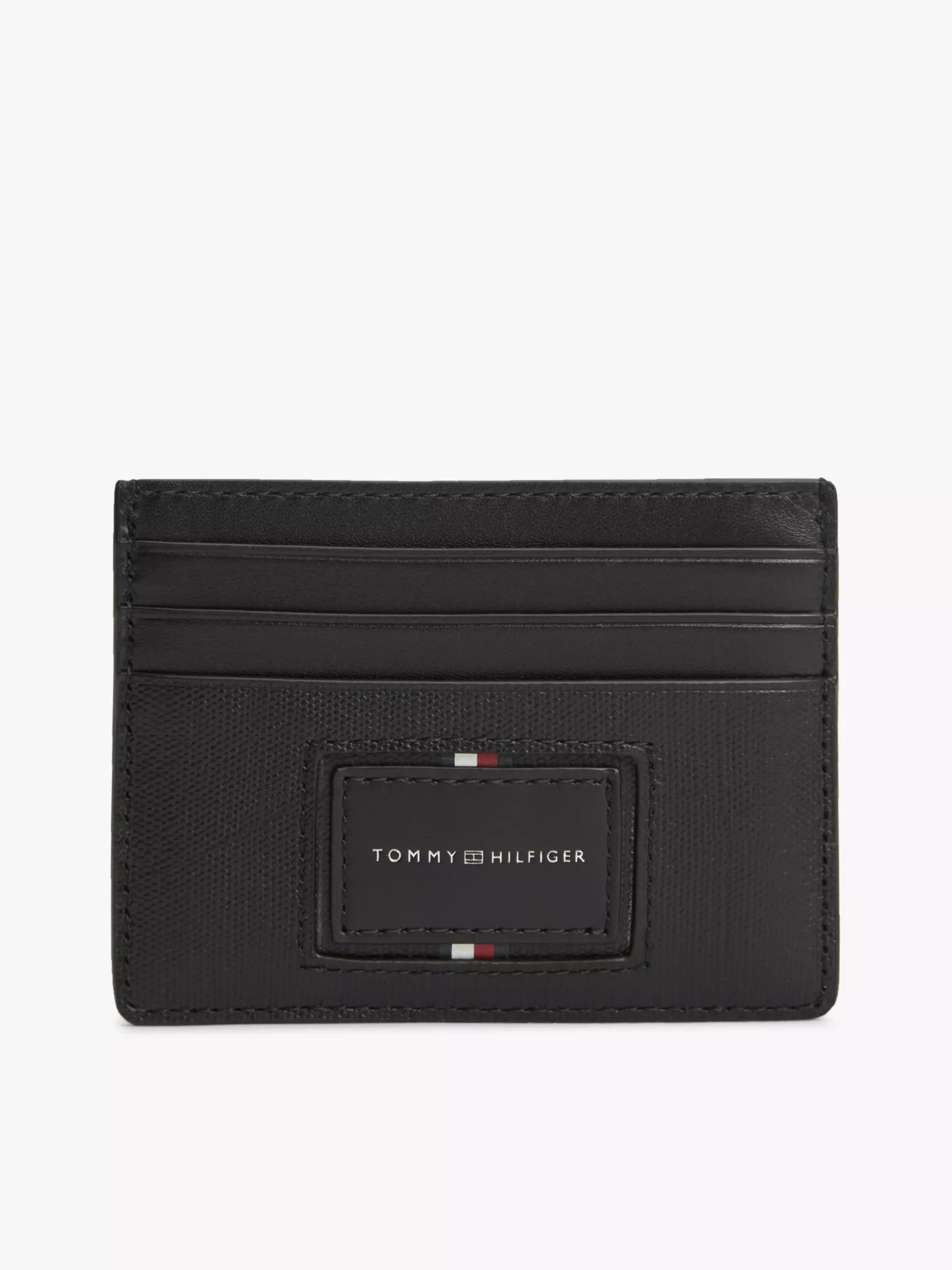 Hilfiger Logo Leather Card Holder by TOMMY HILFIGER