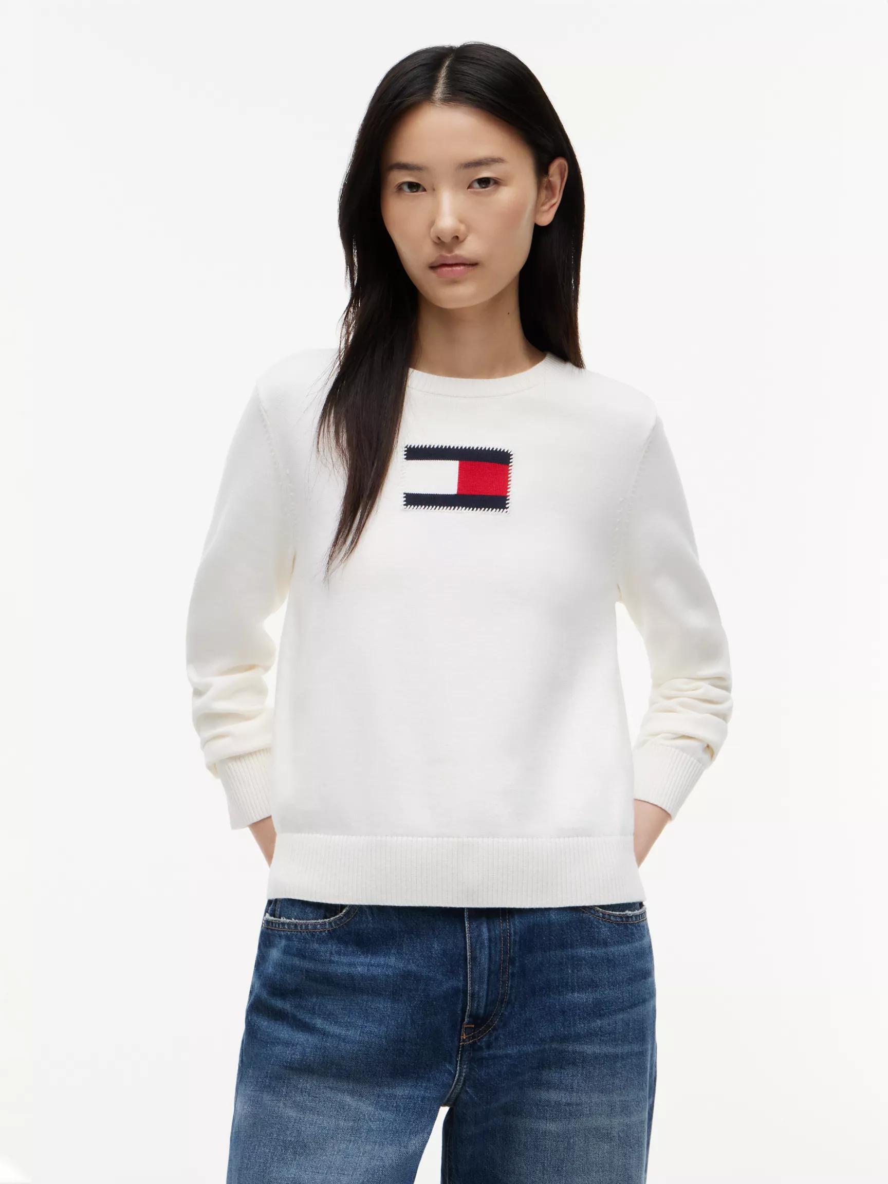 Intarsia Flag Logo Sweater by TOMMY HILFIGER